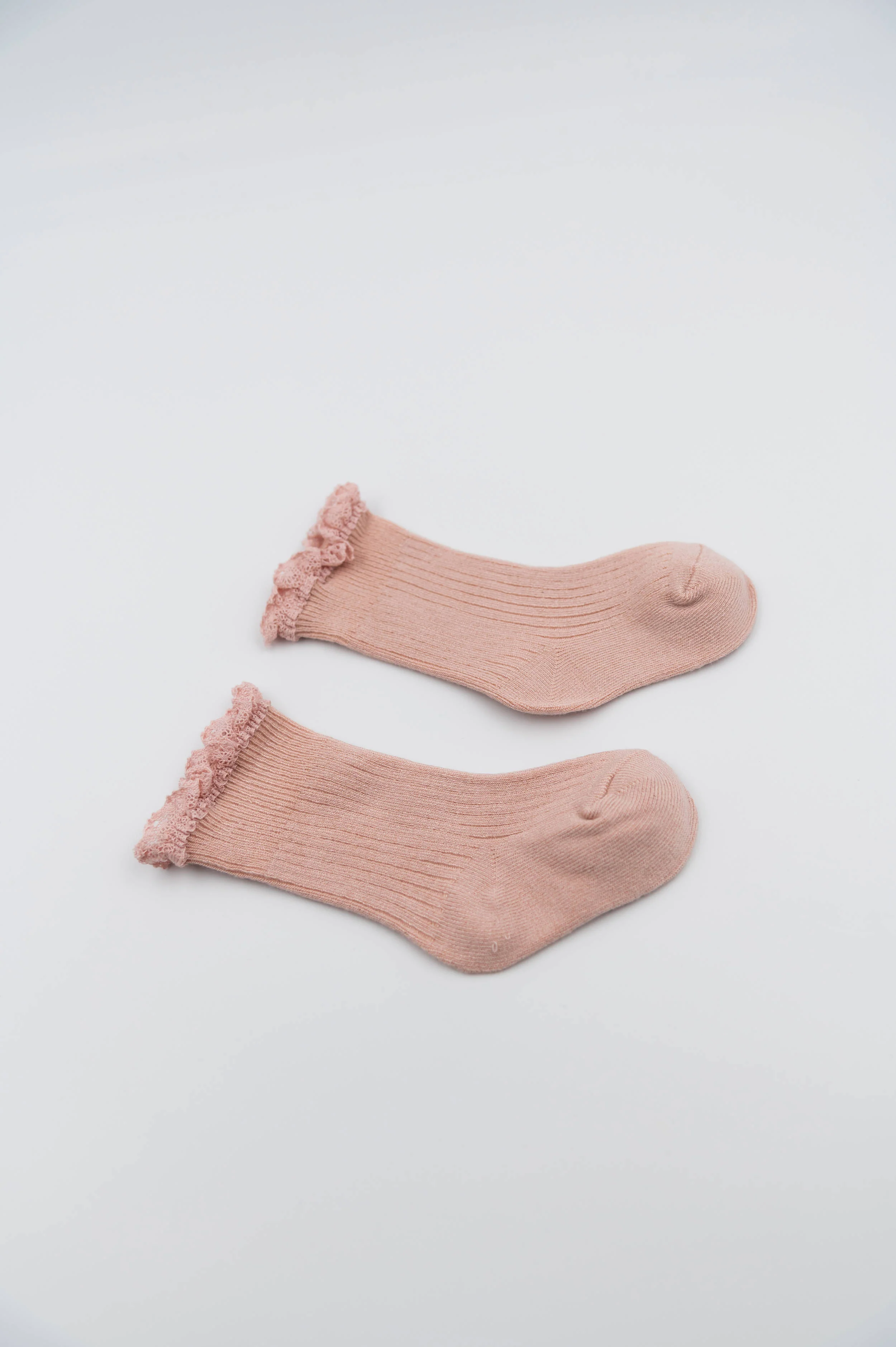3PC in GIFT BOX Calza Bimba con Pizzo - ROSA 04 - Image 4