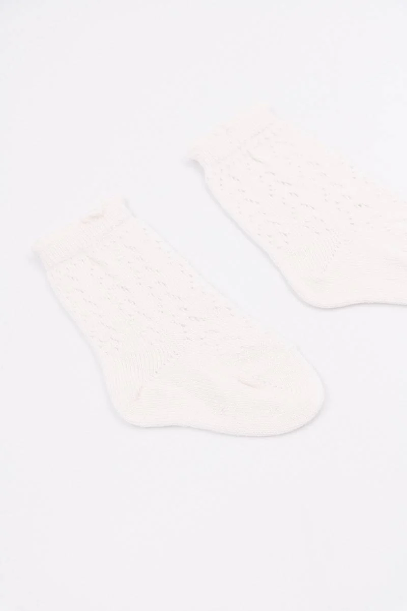 3PC in GIFT BOX Calze Traforate Bimba - ROSA 04 - Image 4