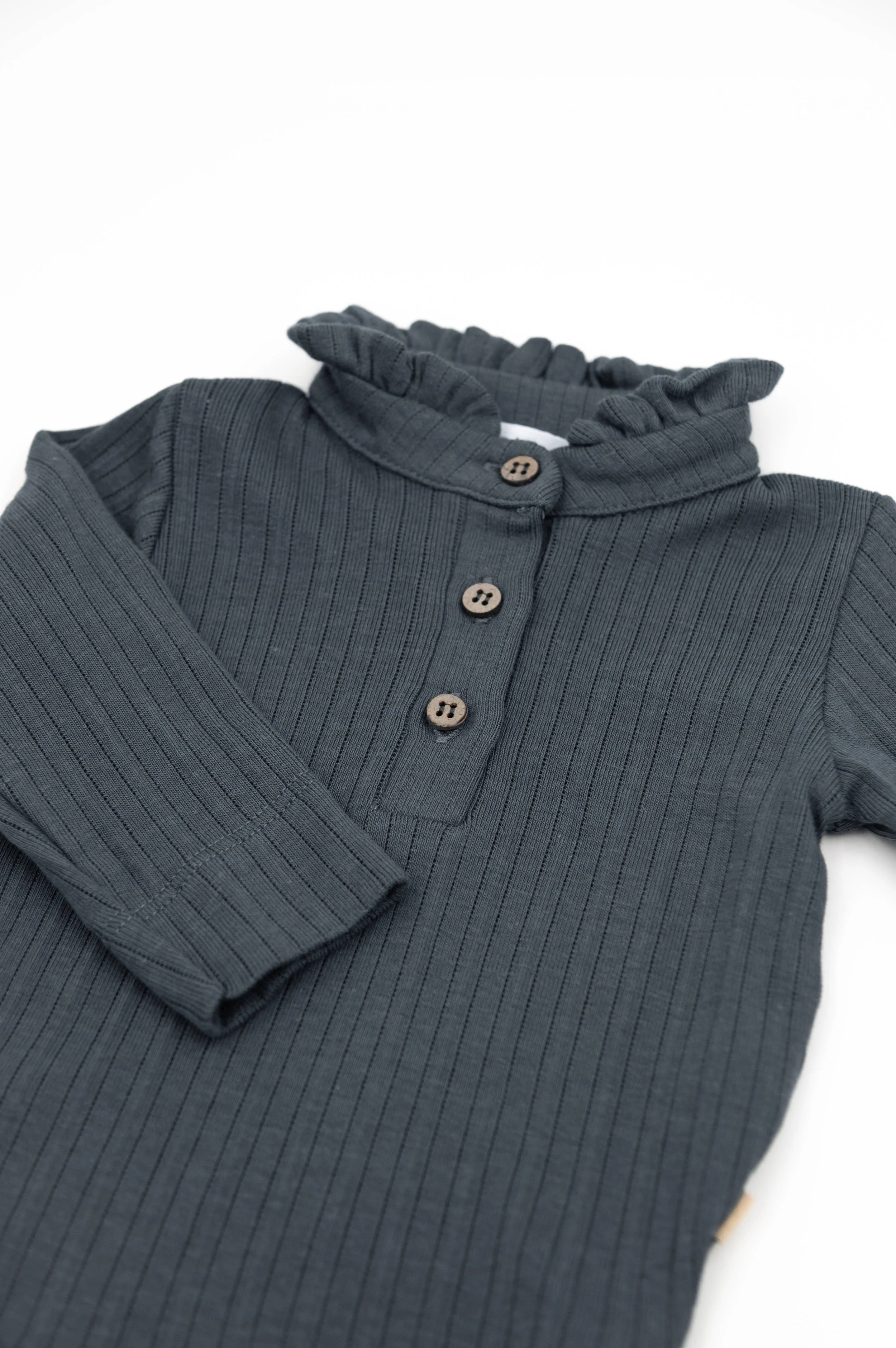 Body a polo con colletto volant - MIDNIGHT BLU 343 - Image 3