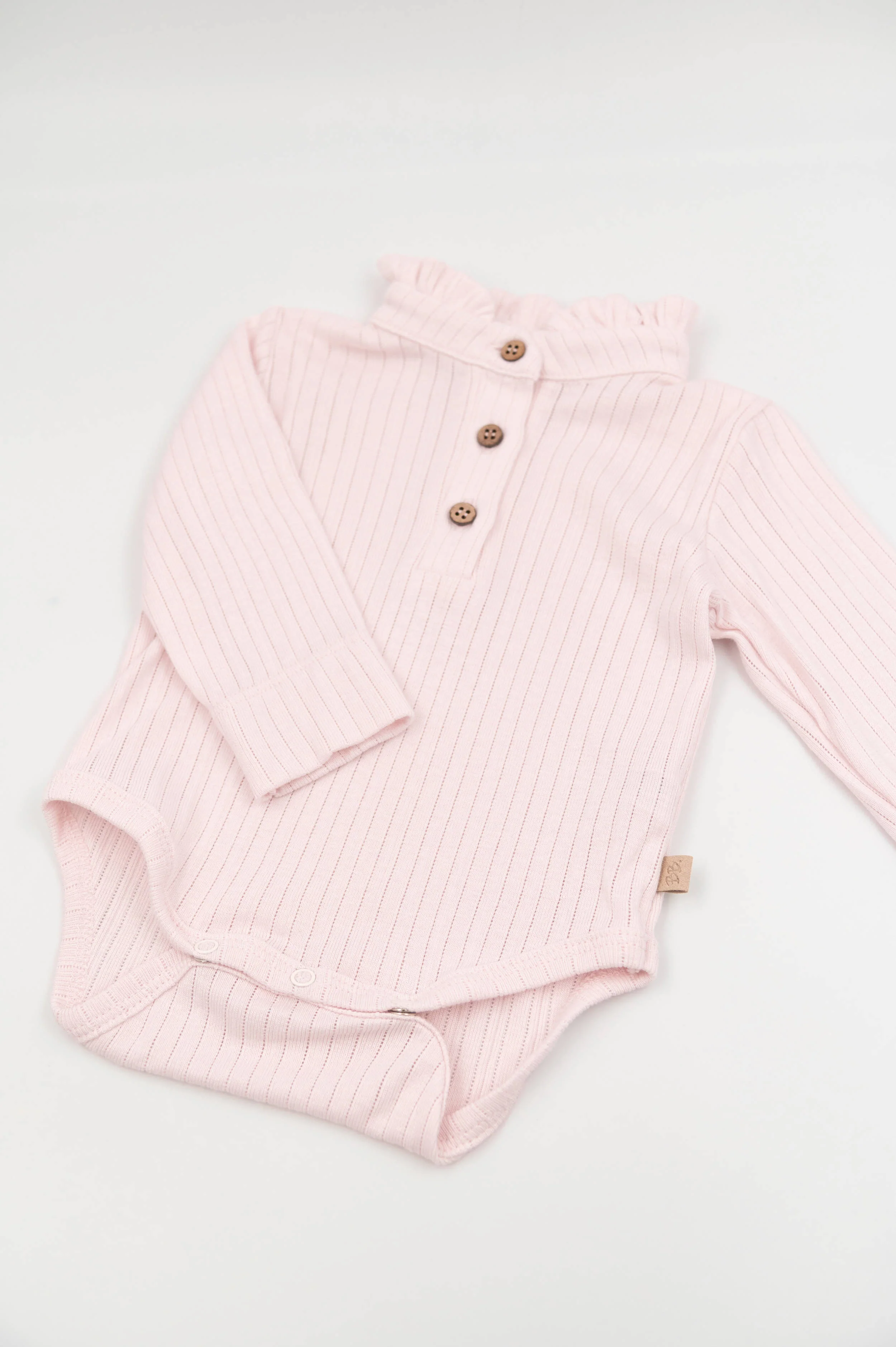 Body a polo con colletto volant - PINK BLUSH 346 - Image 3