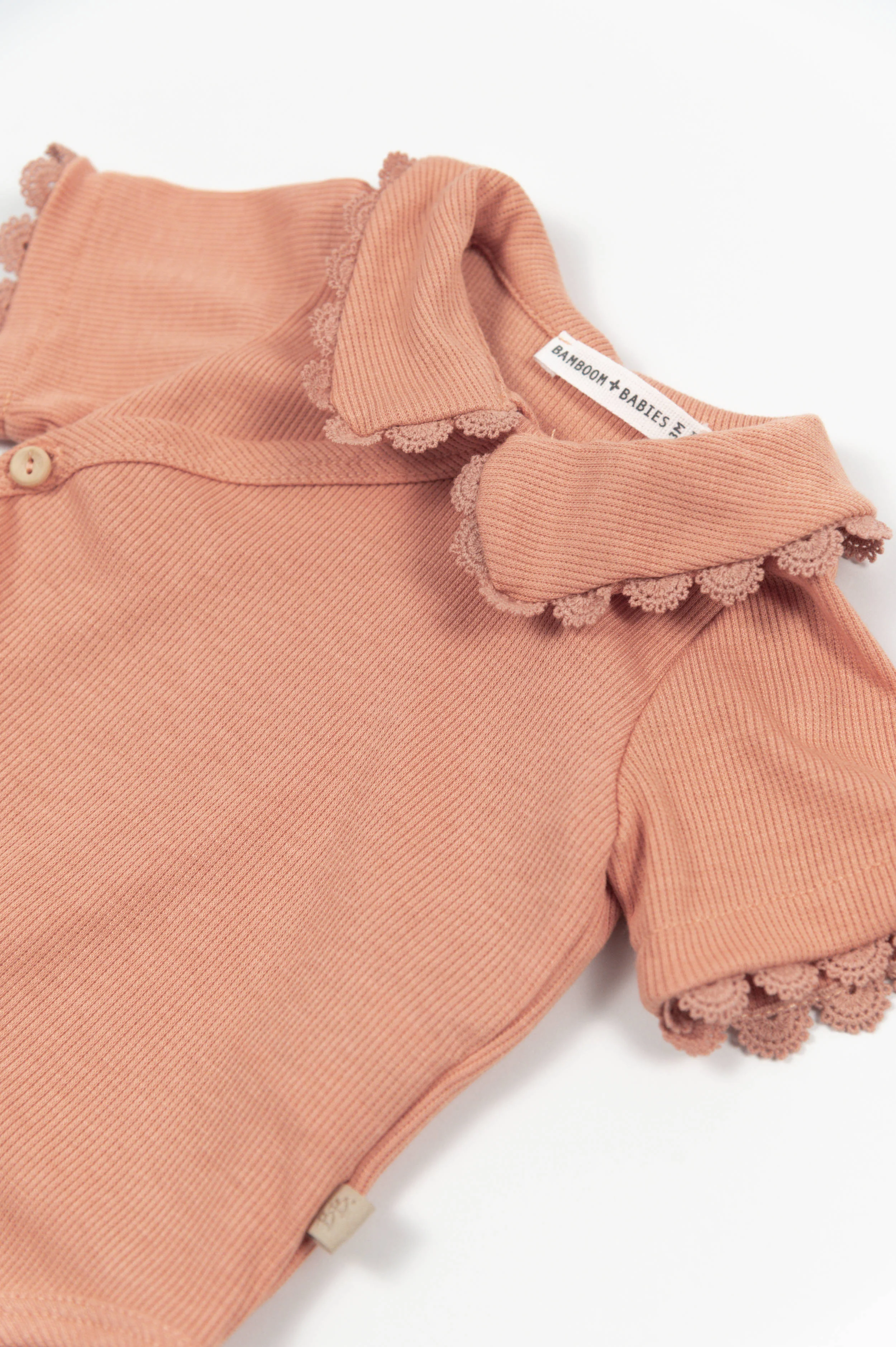 Body con colletto Embroidery - CORAL 276 - Image 3