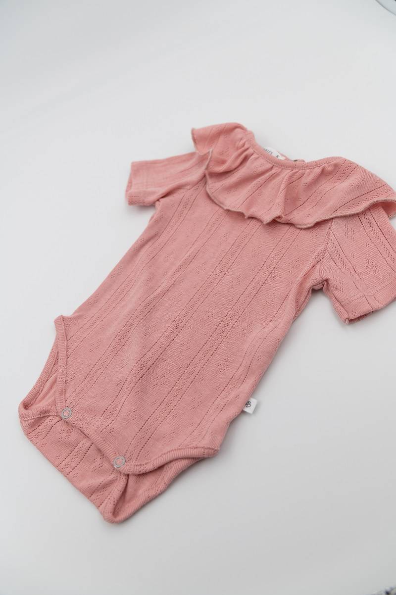 Body con collo volant - Rosa Scuro 147 - Image 2