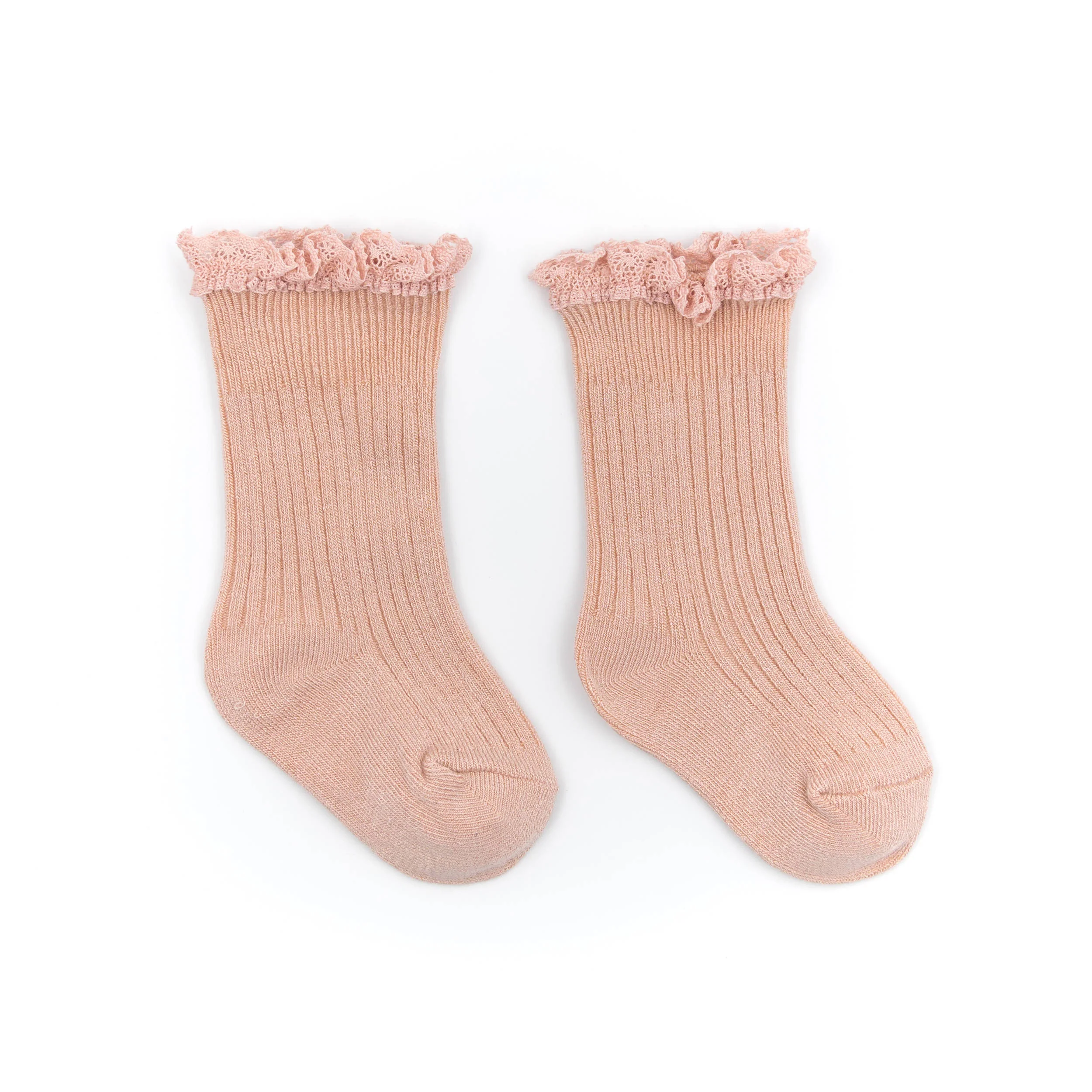 Calza Bimba con Pizzo in Bambù - NEUTRAL PINK 47