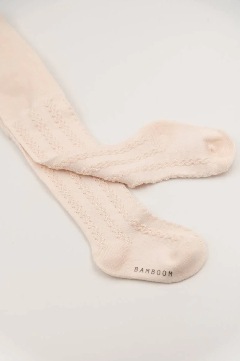 Calza maglia traforata - WATER PINK 67 - Image 2