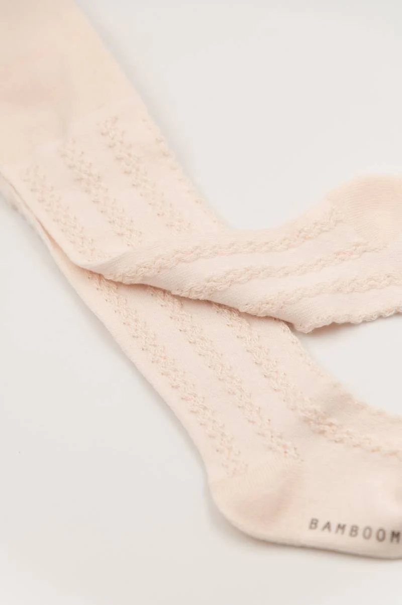 Calza maglia traforata - WATER PINK 67 - Image 3