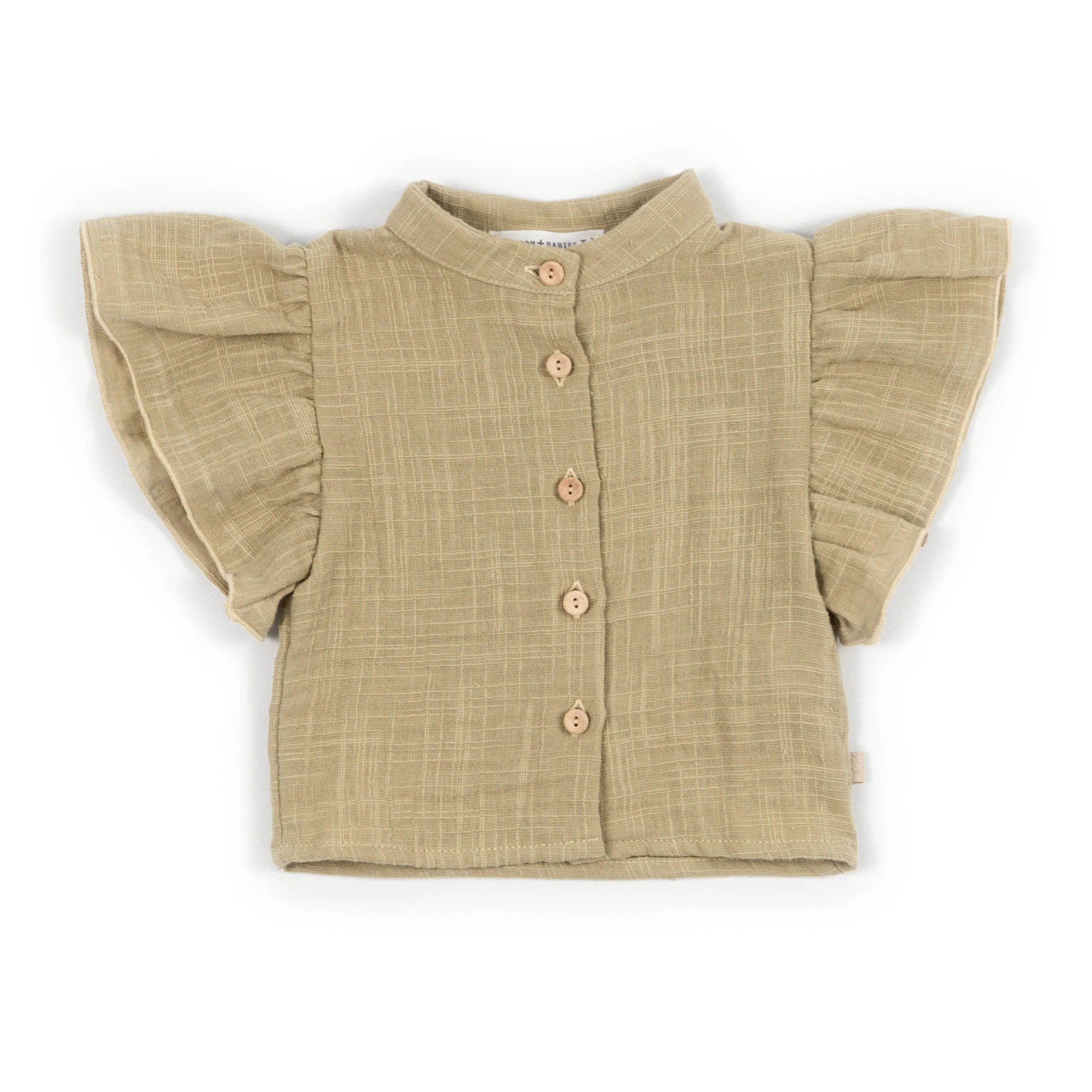 Camicia bimba Lino Look - MUSTARD 270