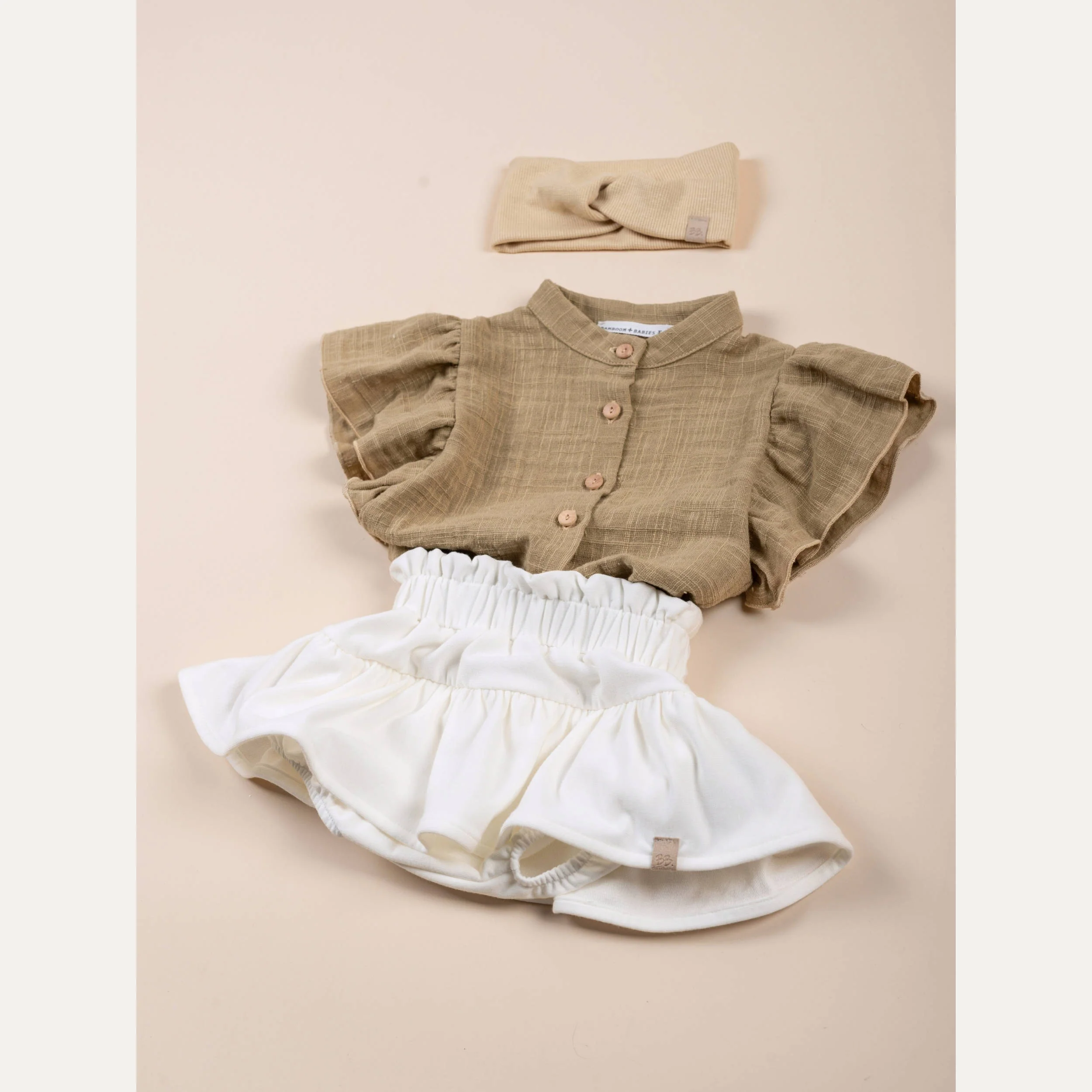 Camicia bimba Lino Look - MUSTARD 270 - Image 2