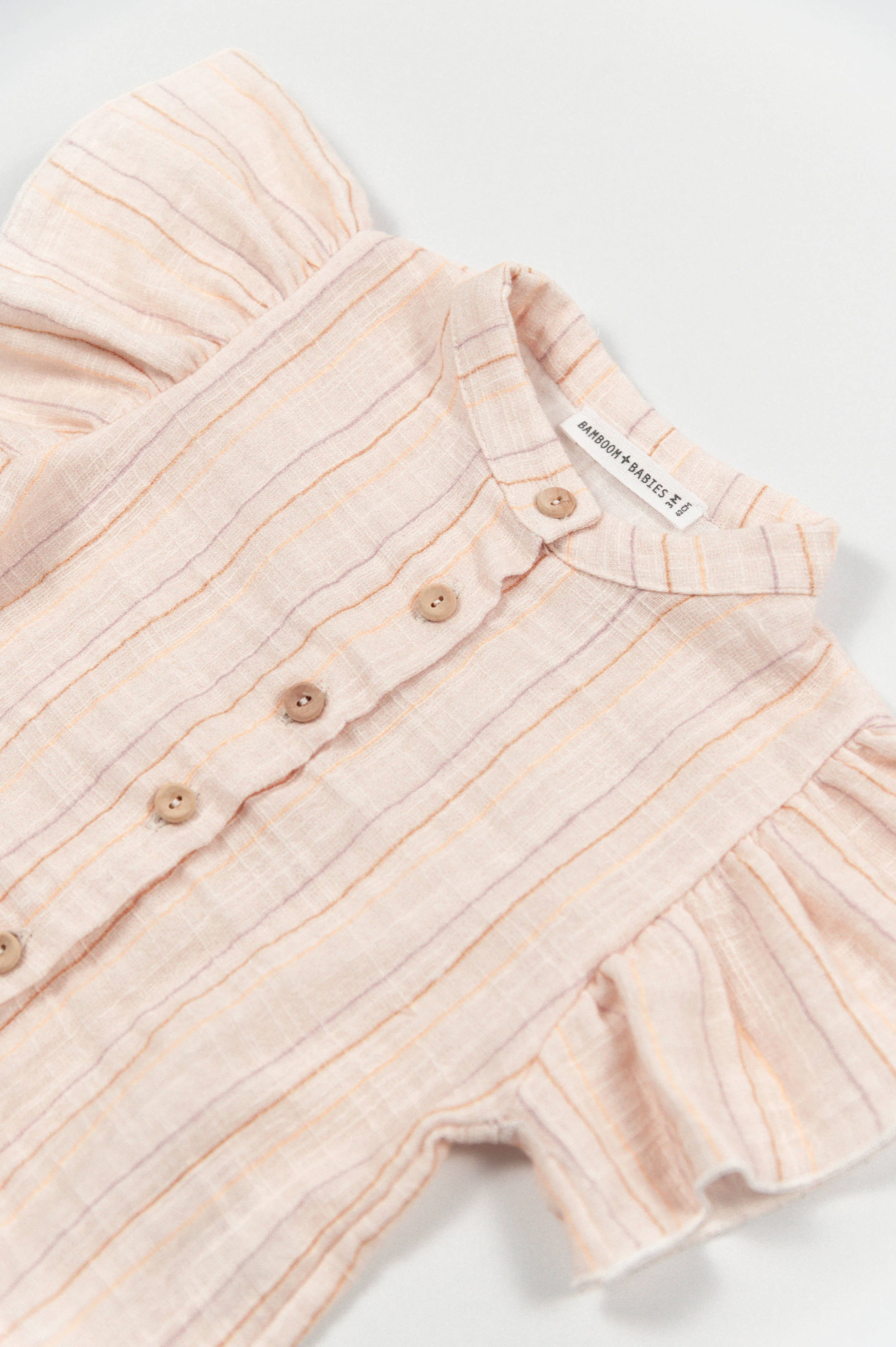Camicia bimba Lino Look - STRIPE PINK 277 - Image 2