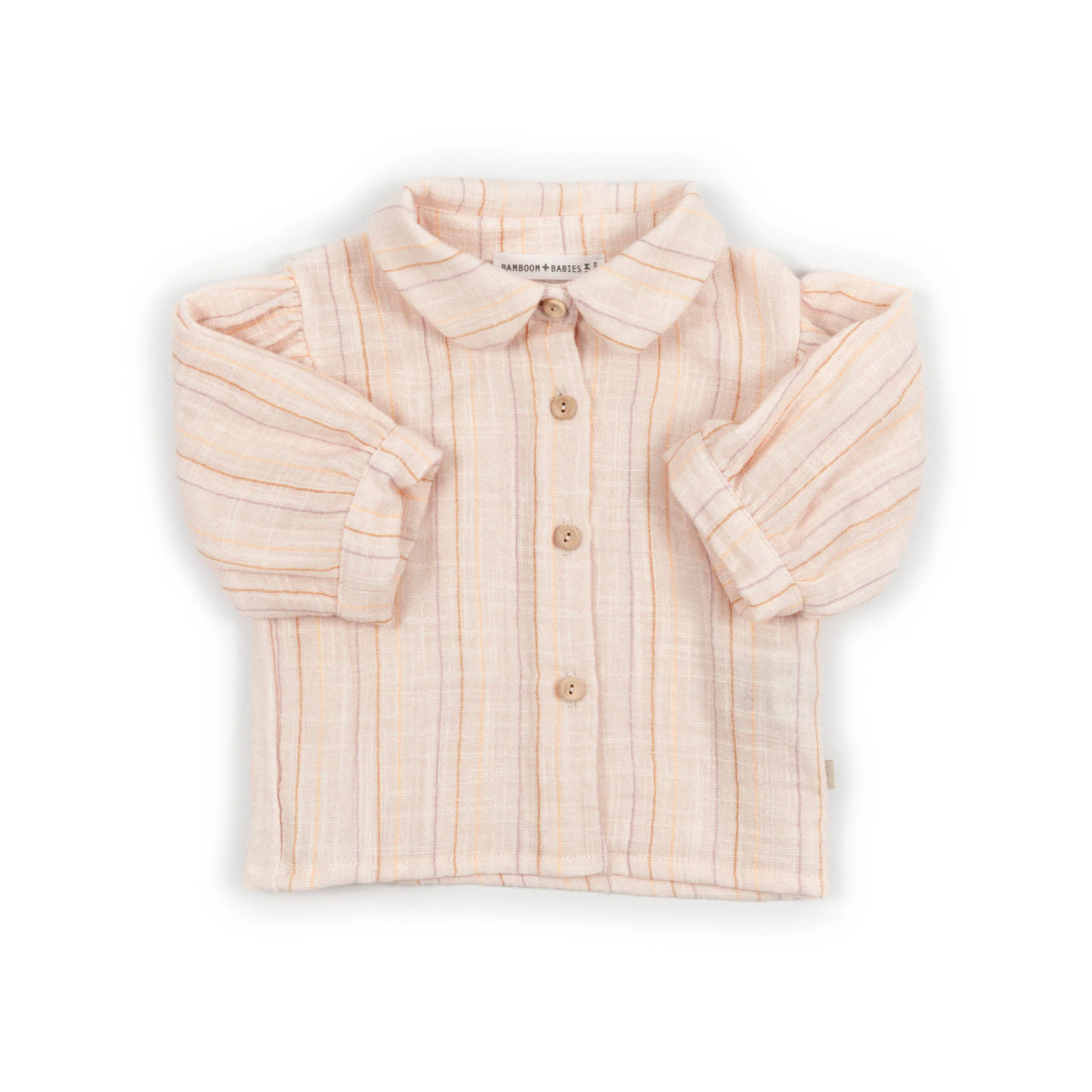 Camicia bimba maniche lunghe - STRIPE PINK 277