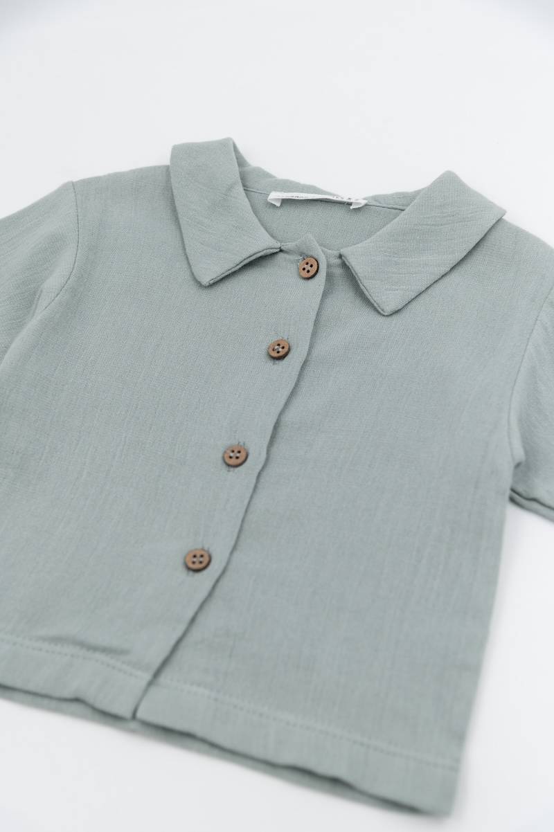 Camicia maniche corte - ACQUA GREY 122 - Image 4