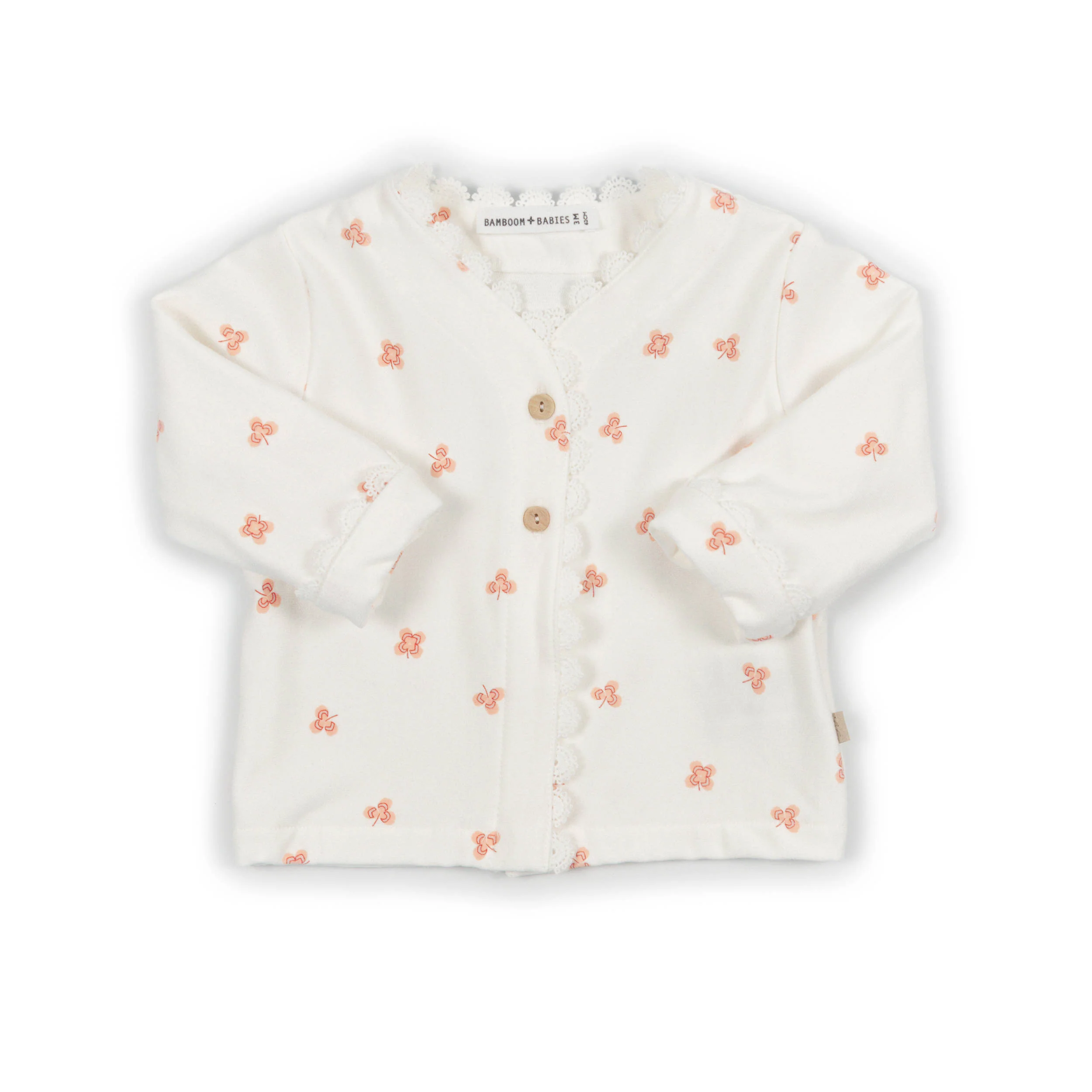 Cardigan bimba volant - PRINT LUCKY LEAVES  280