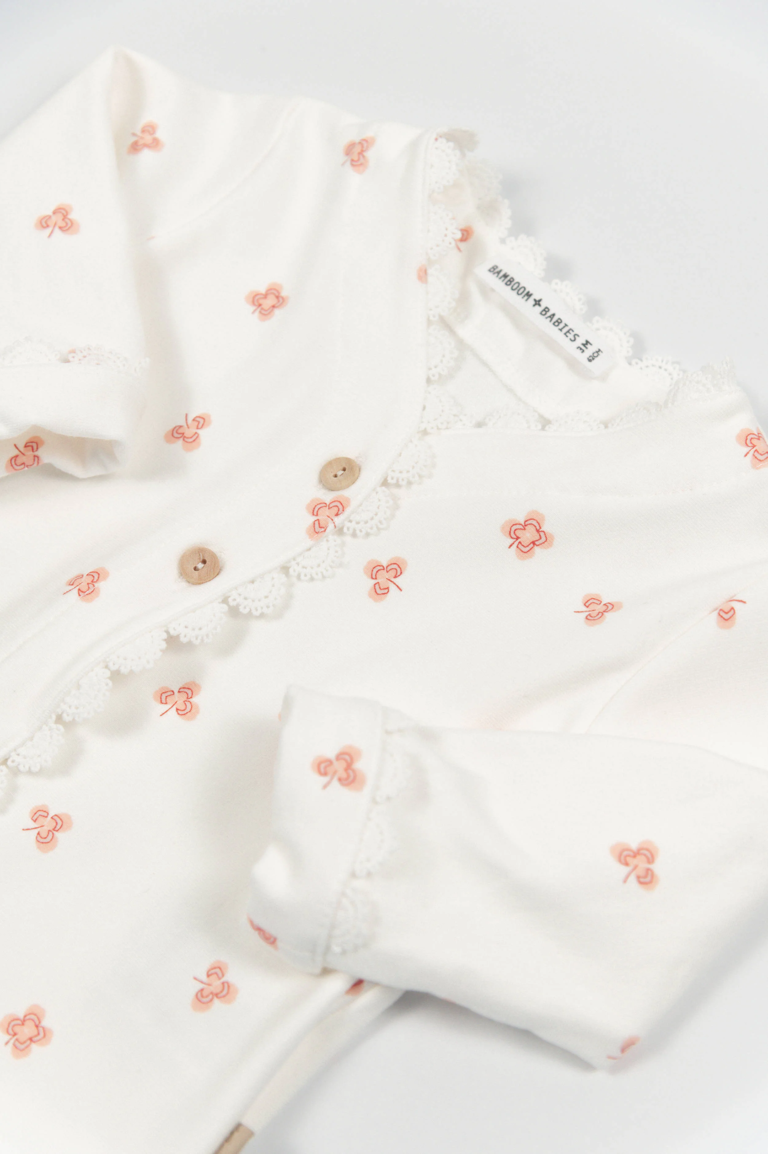 Cardigan bimba volant - PRINT LUCKY LEAVES  280 - Image 3