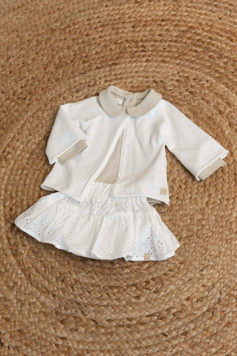 Cardigan Bimba - WARM WHITE 128 - Image 4