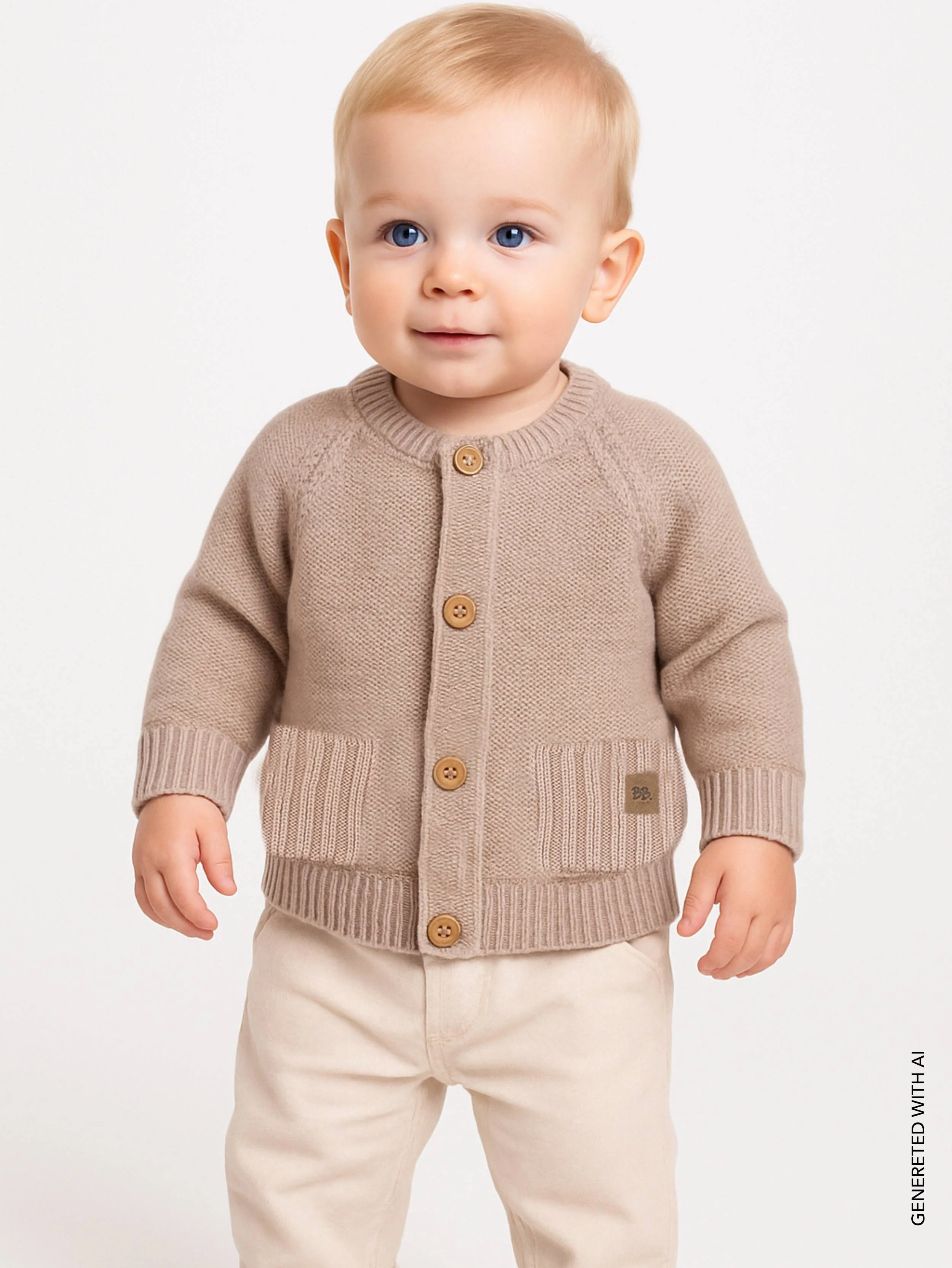 Cardigan bimbo - Cammello 33 - Image 3
