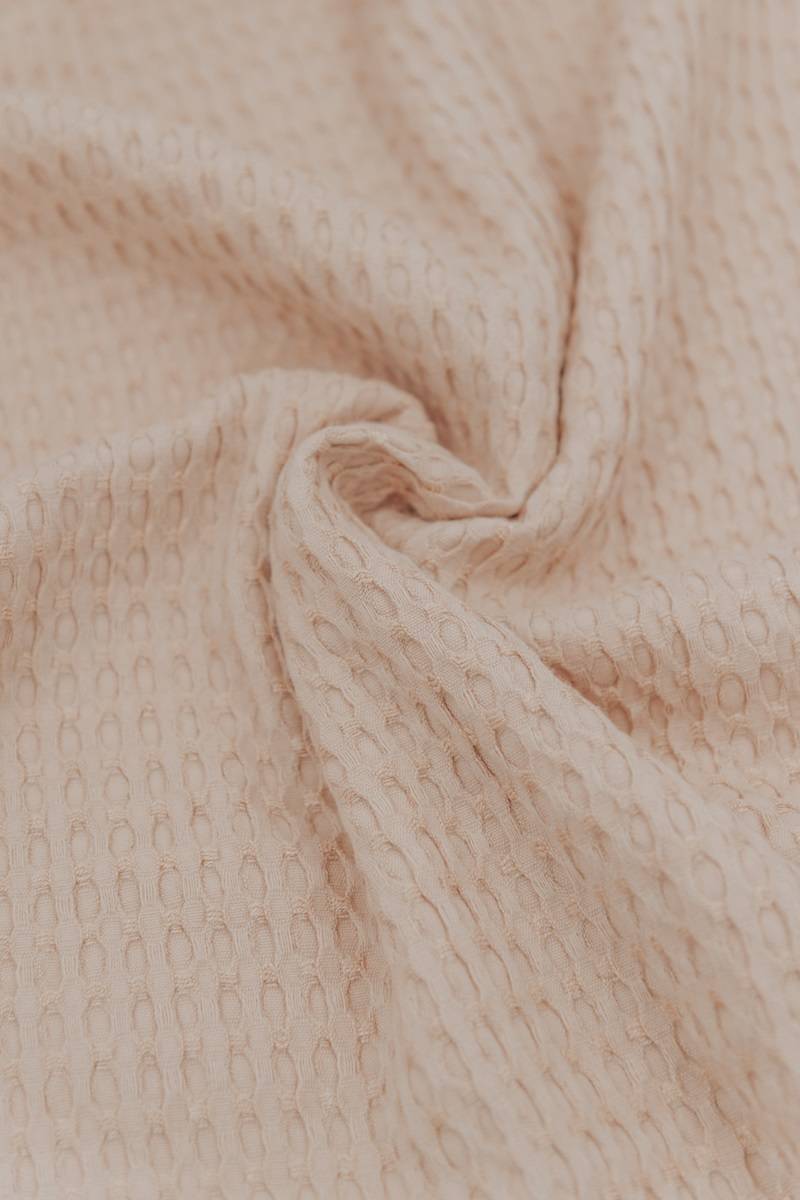 Coperta culla 100X75 Goffrato + Lato Peluche - NEUTRAL PINK 134 - Image 3
