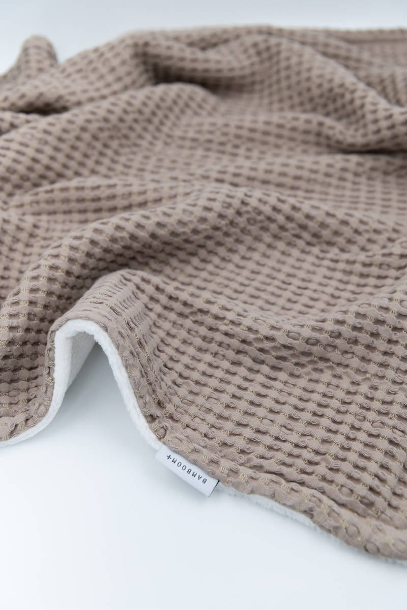 Coperta culla 100X75 Goffrato + Lato Peluche - Sabbia Scuro 139 - Image 2