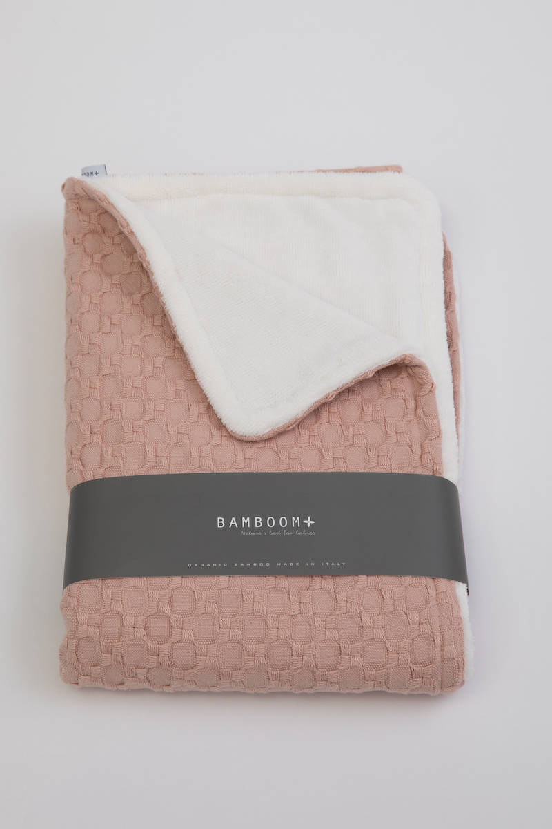 Coperta culla 100X75 Honey + spugna peluche - NEUTRAL PINK 47 - Image 4