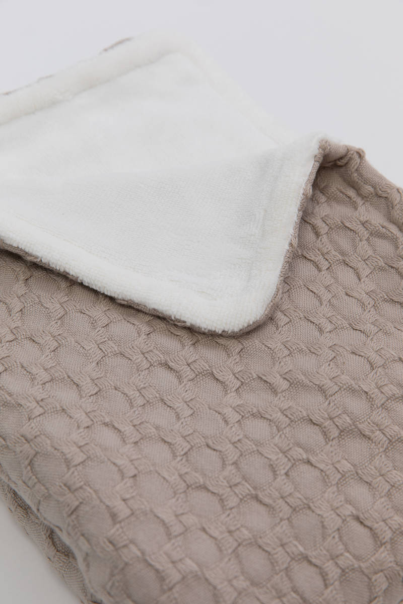 Coperta culla 100X75 Honey + spugna peluche - SAND 10 - Image 4