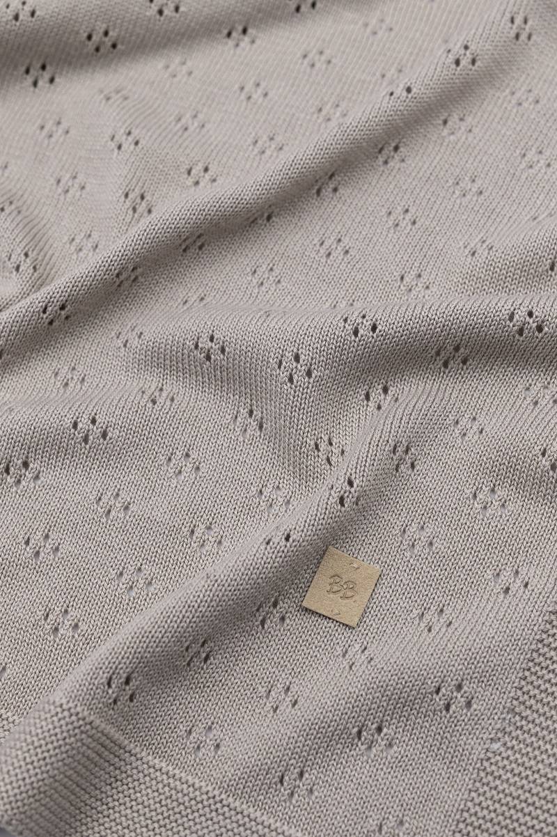 Coperta traforata Knitted - Cammello 33 - Image 3