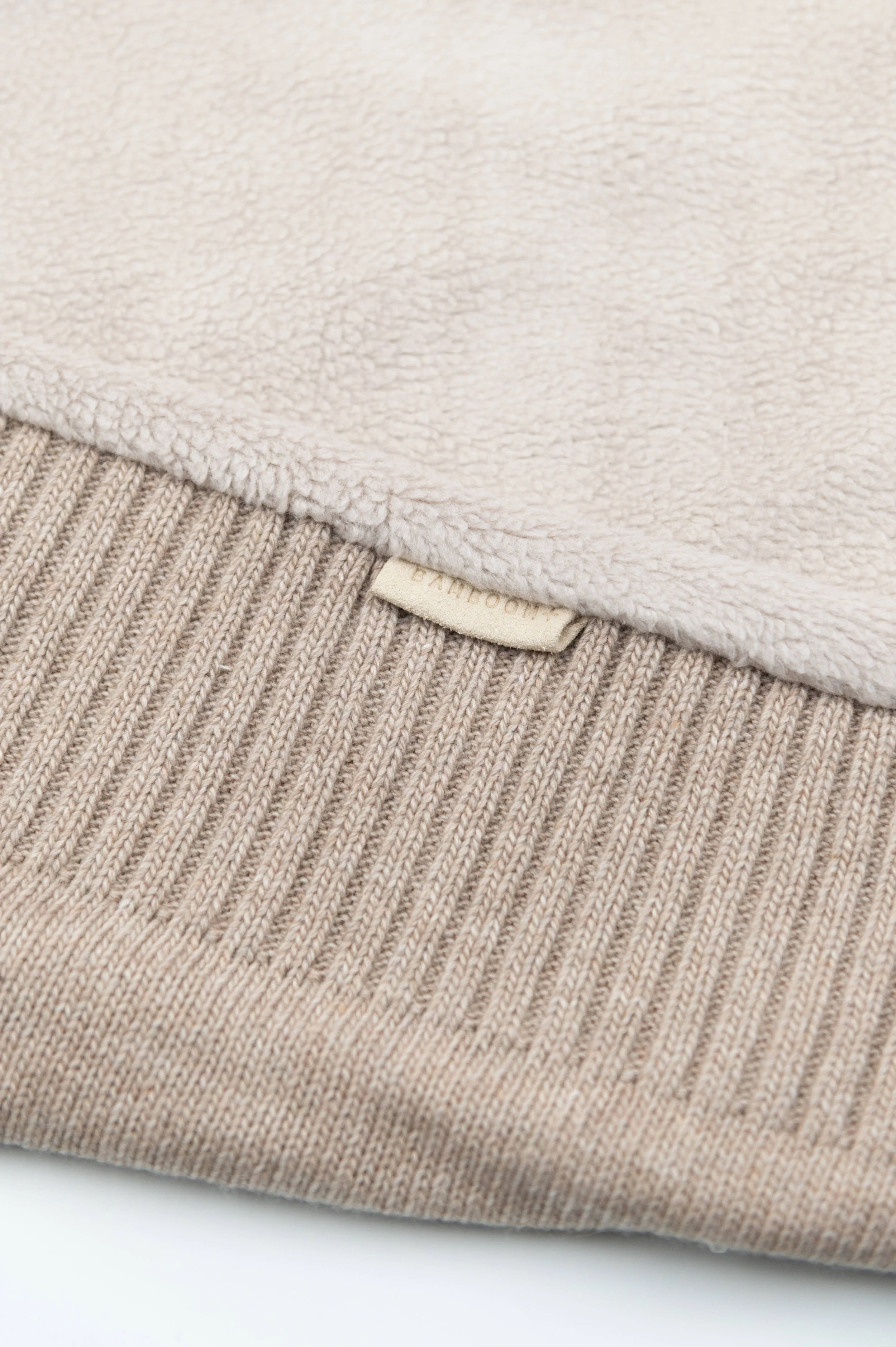 Copertina 4 stagioni con Cashmere e lato teddy - LIGHT CHOCOLATE MELANGE 318 - Image 2