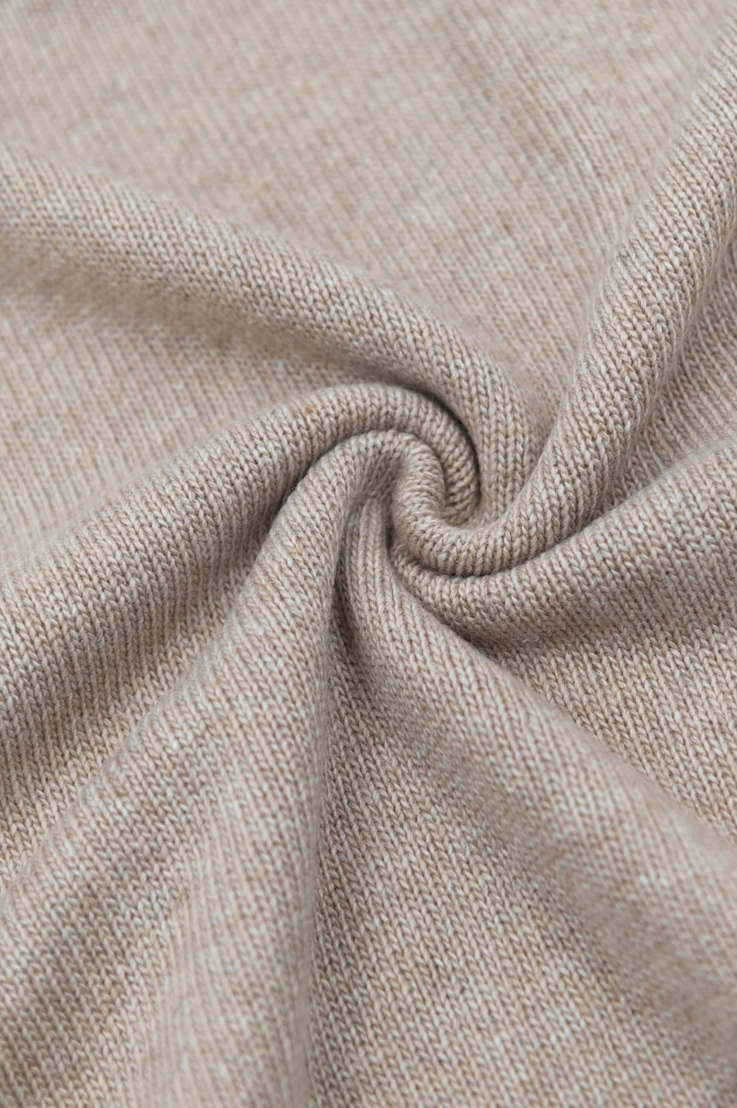 Copertina 4 stagioni con Cashmere e lato teddy - LIGHT CHOCOLATE MELANGE 318 - Image 3