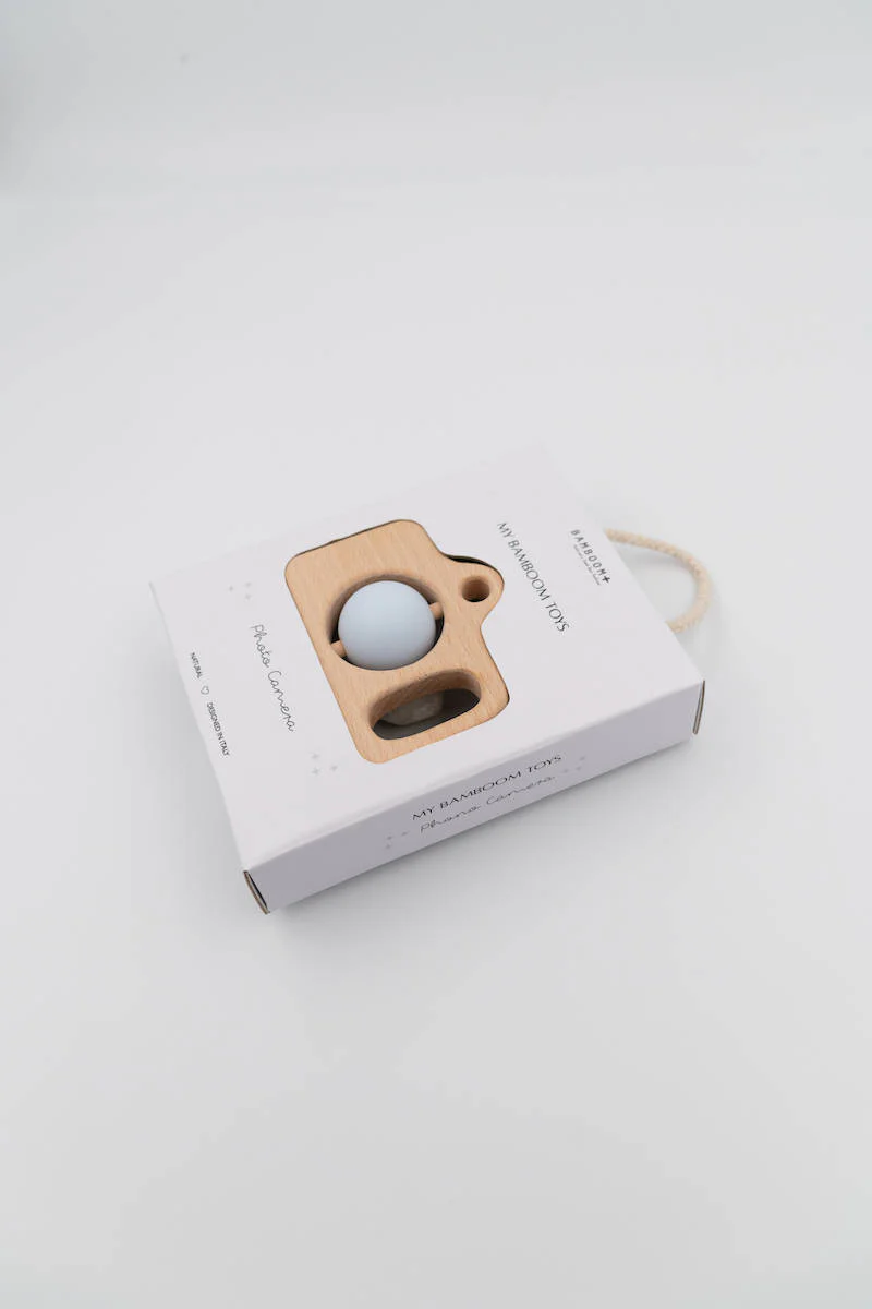 Fotocamera in Legno e Silicone - Azzurro 03 - Image 4