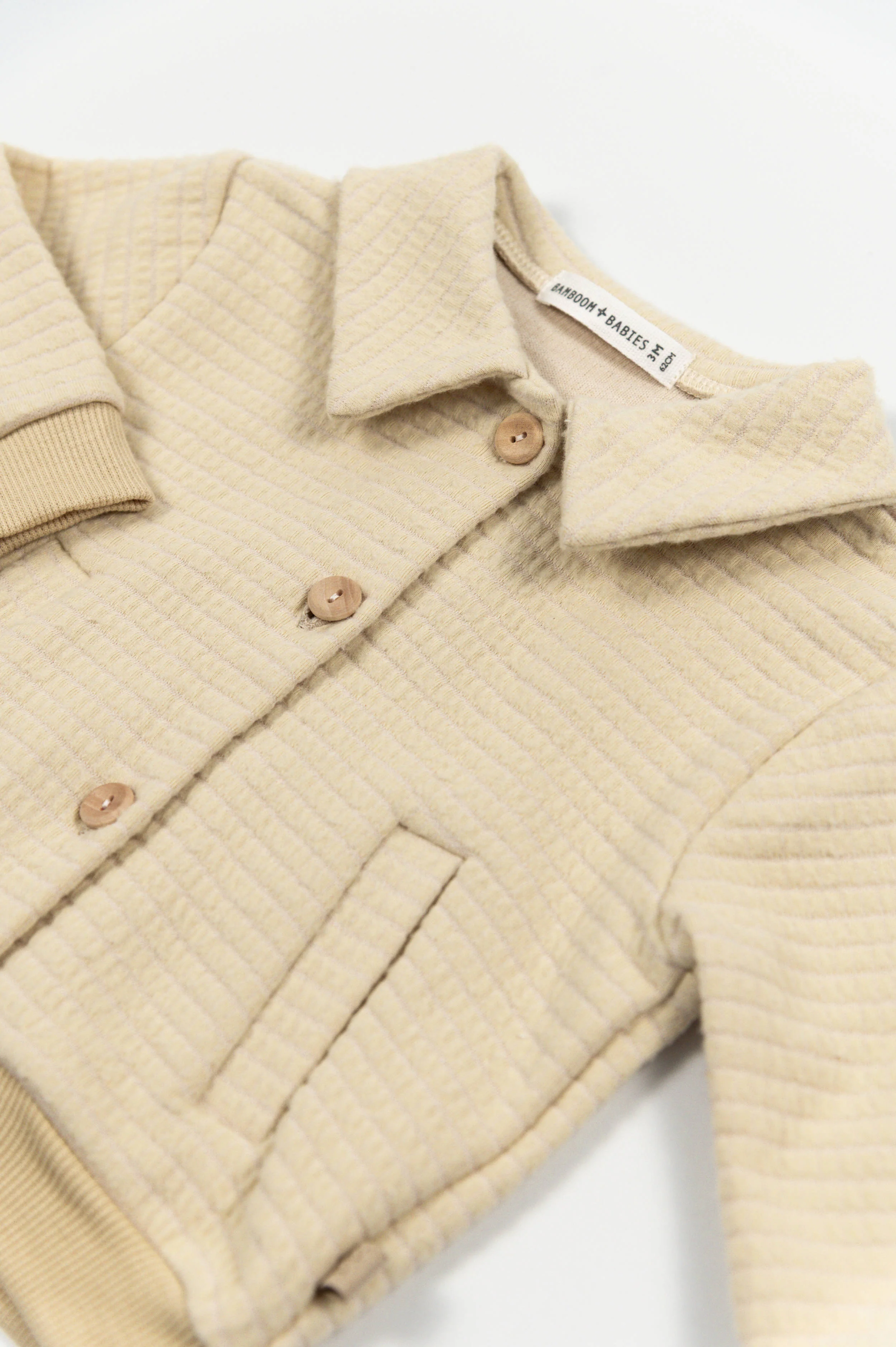 Giacca bimbo squares - ALMOND CREAM 273 - Image 2