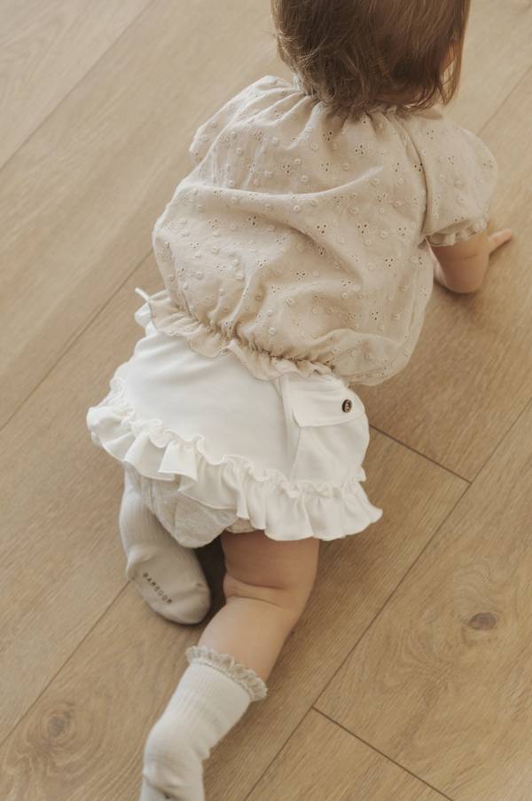 Gonna corta bimba - JEANS WHITE 811 - Image 4
