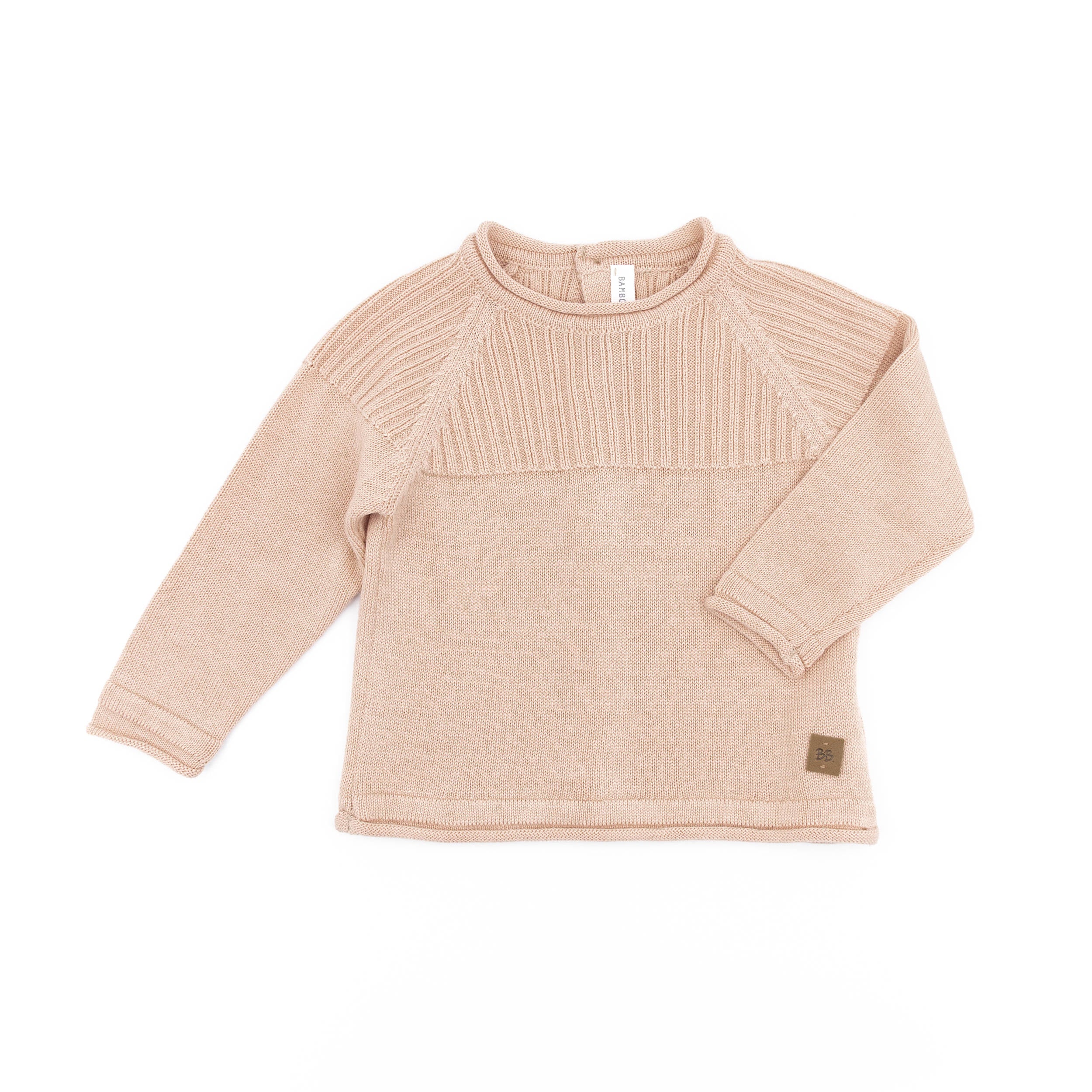 Maglia apertura dietro a costine - ROSA 04