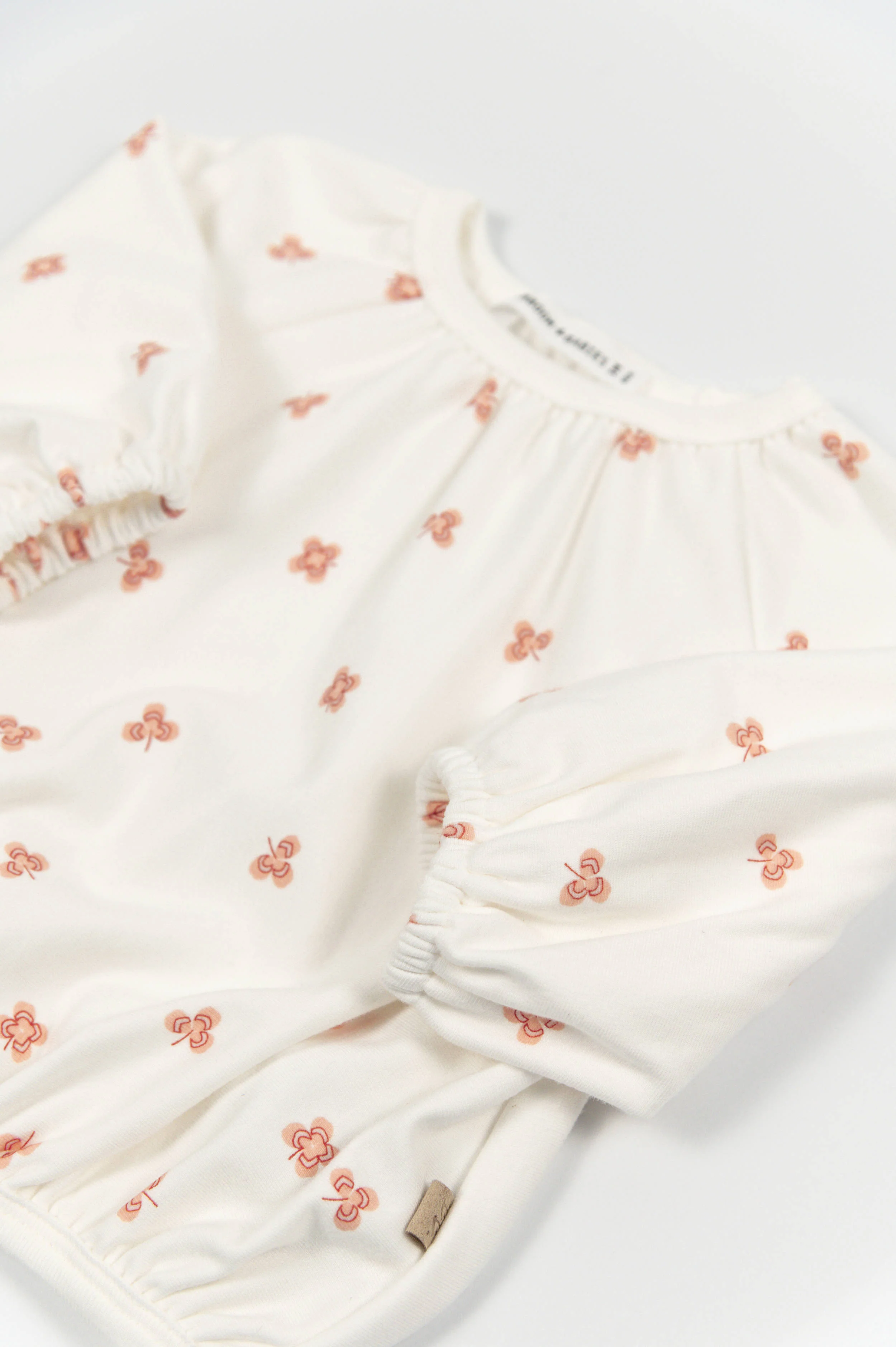 Maglia bimba a maniche lunghe - PRINT LUCKY LEAVES  280 - Image 2