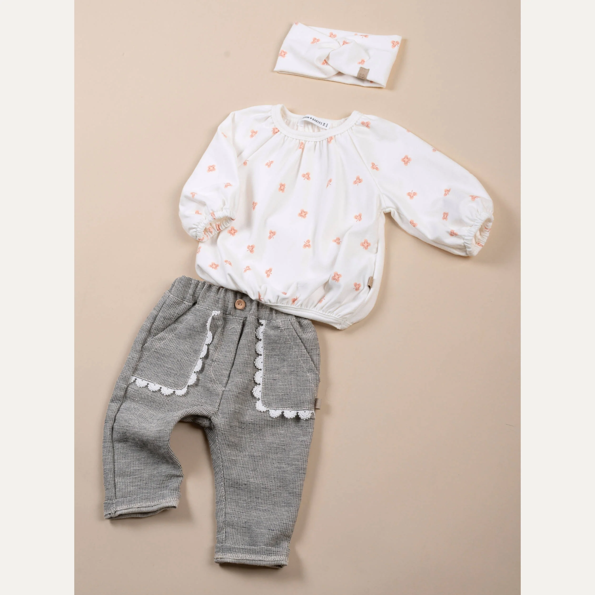 Maglia bimba a maniche lunghe - PRINT LUCKY LEAVES  280 - Image 3
