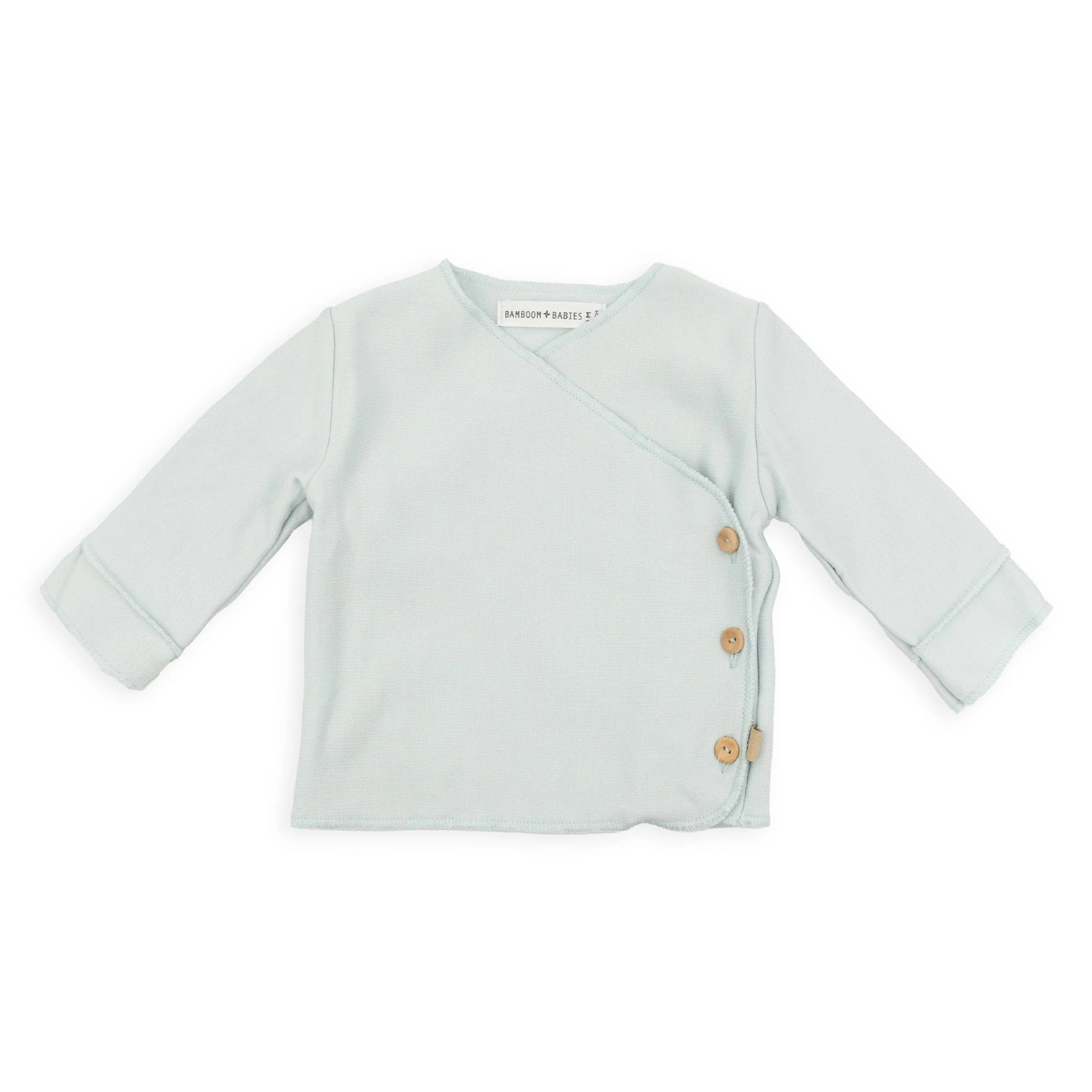 Maglia incrociata neonato Pure - SKY GREY 352