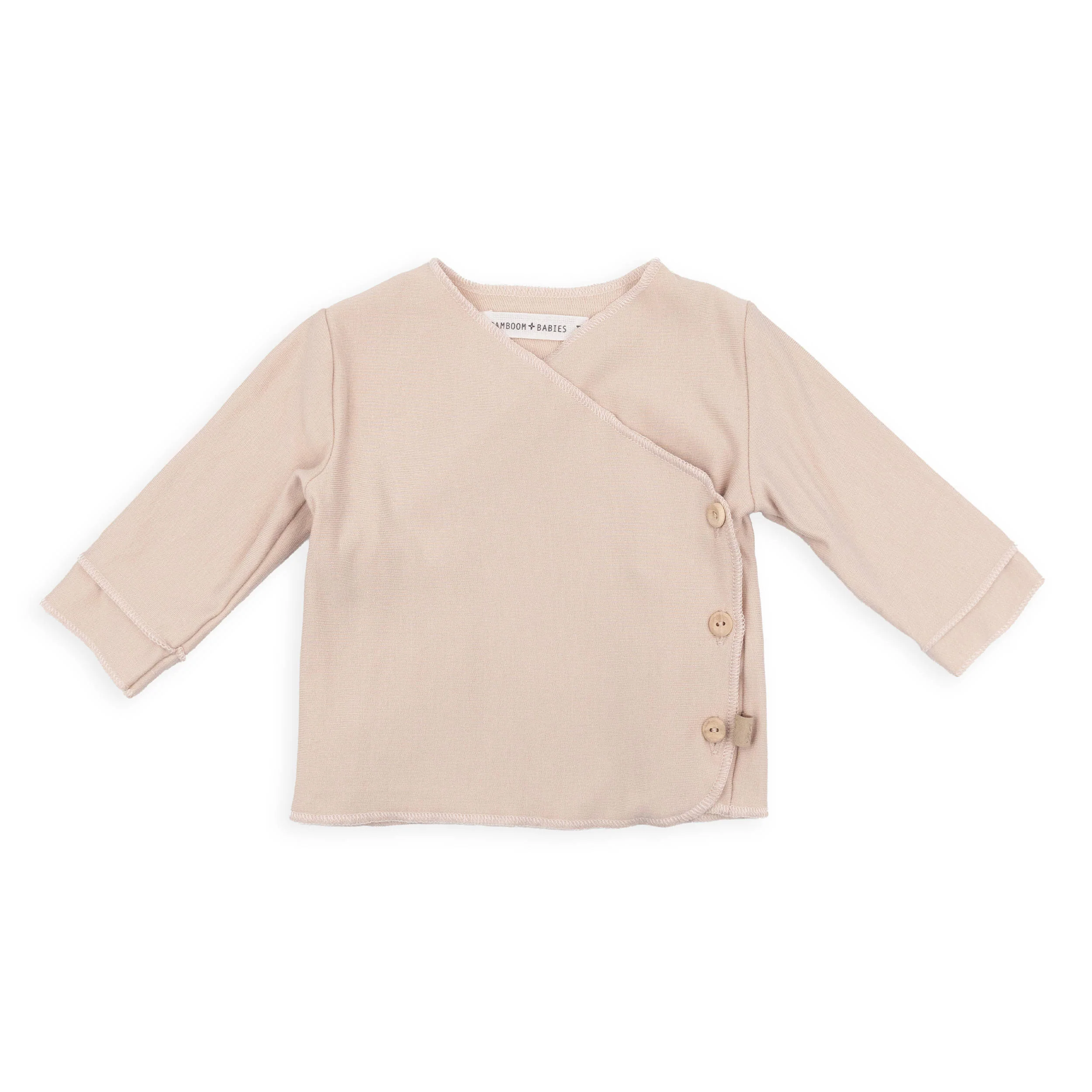 Maglia incrociata neonato Pure - VINTAGE PINK 341