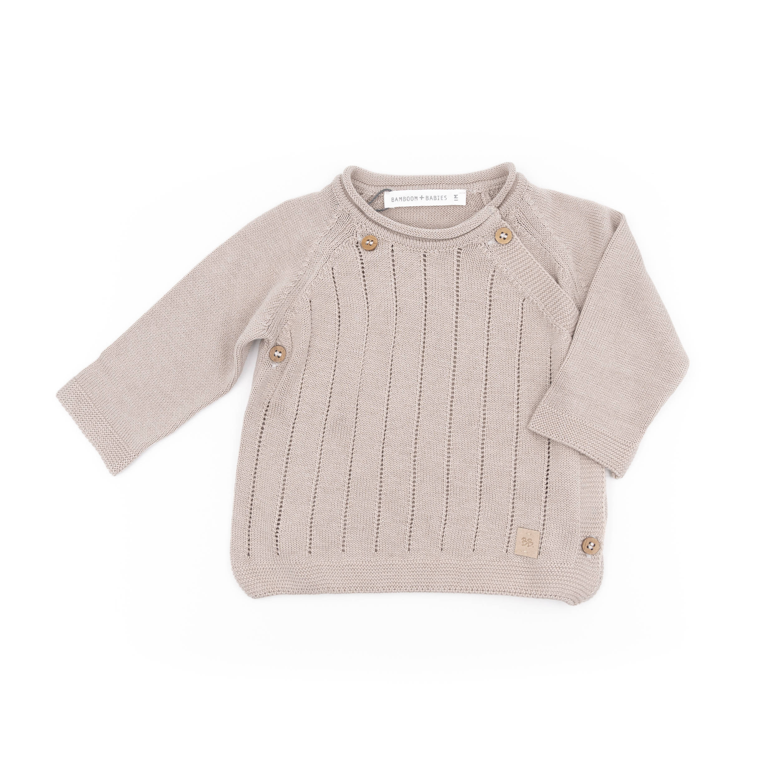 Maglia incrociata trattini - Cammello 33