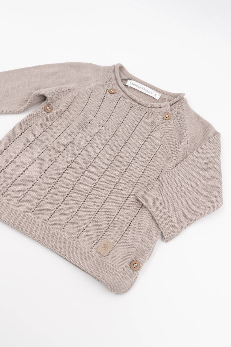 Maglia incrociata trattini - Cammello 33 - Image 2