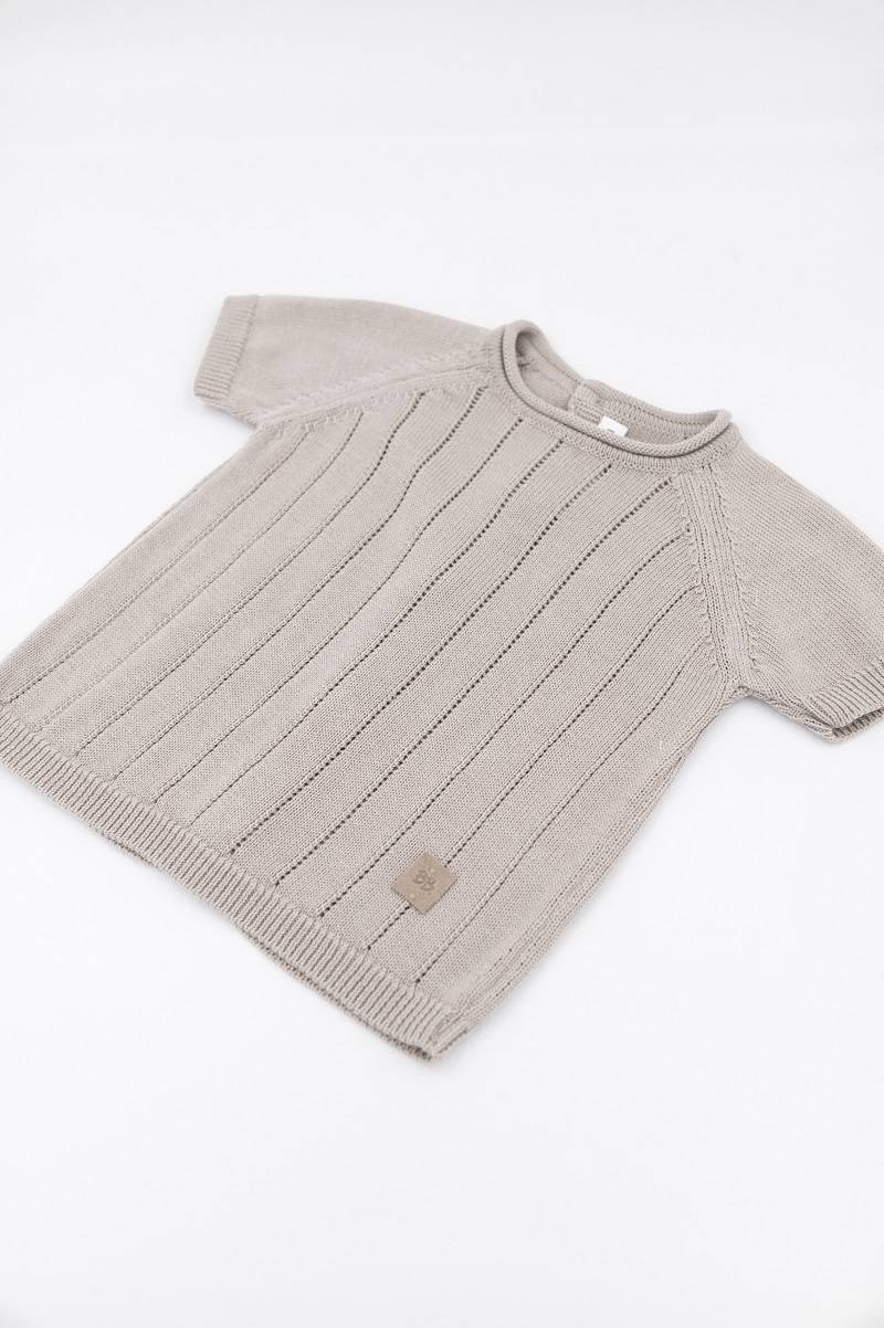 Maglia righe Knitted - Cammello 33 - Image 3