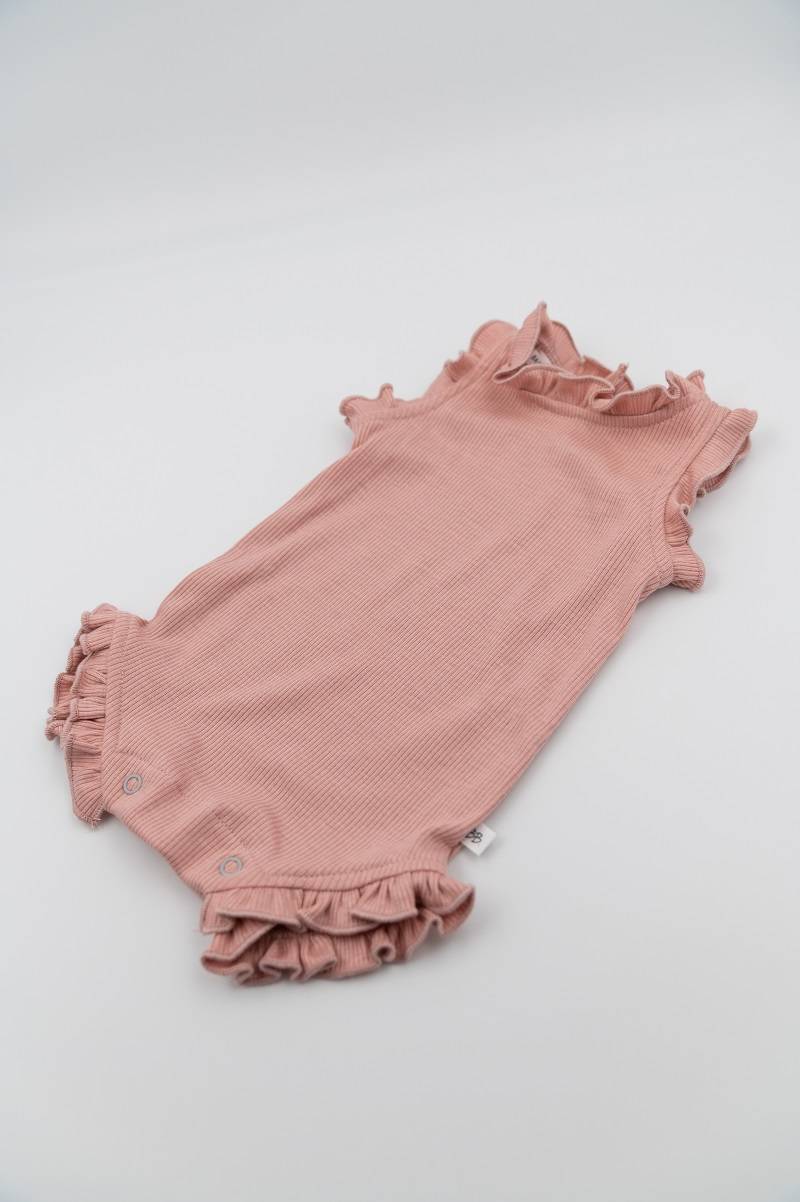 Pagliaccetto bimba bordi volant - Rosa Scuro 337 - Image 2