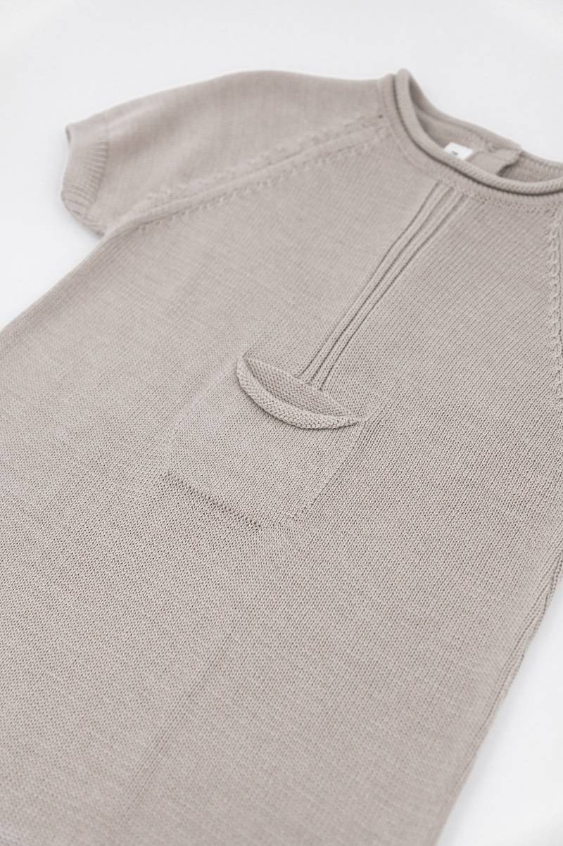 Pagliaccetto con tasca Knitted - Cammello 33 - Image 3