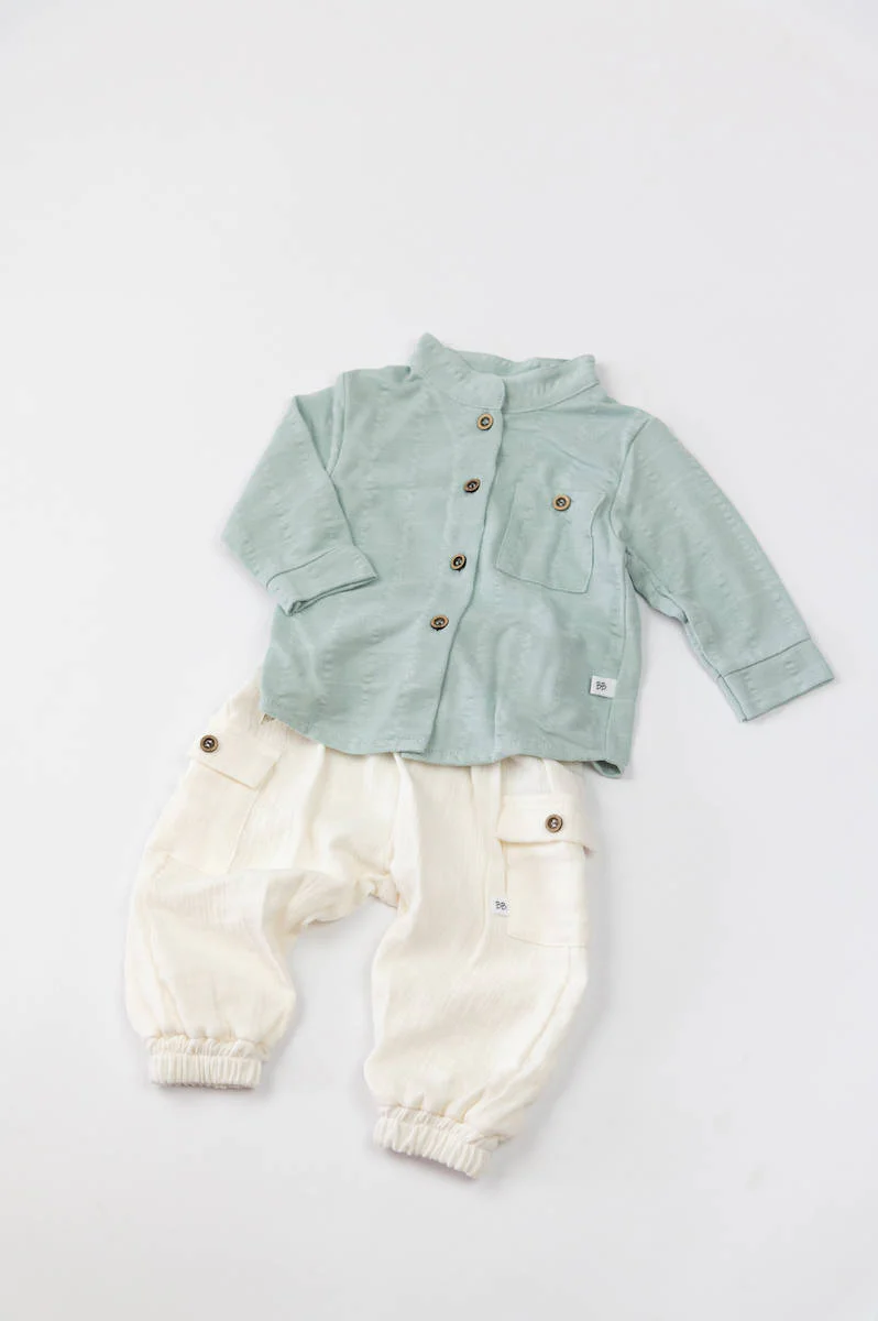 Pantalone con tasche laterali - Bianco 61 - Image 3