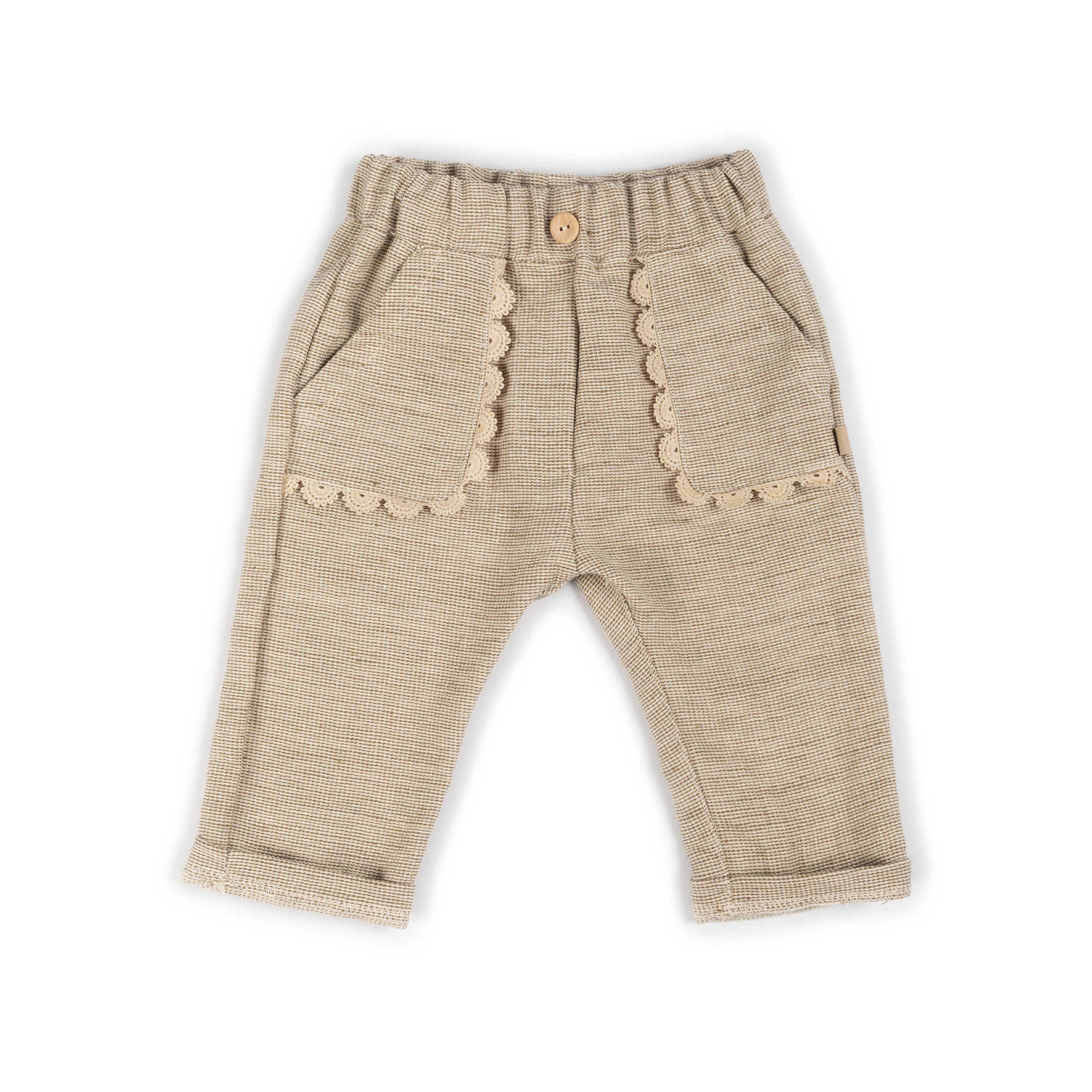 Pants con tasche in Embroidery - MUSTARD 270