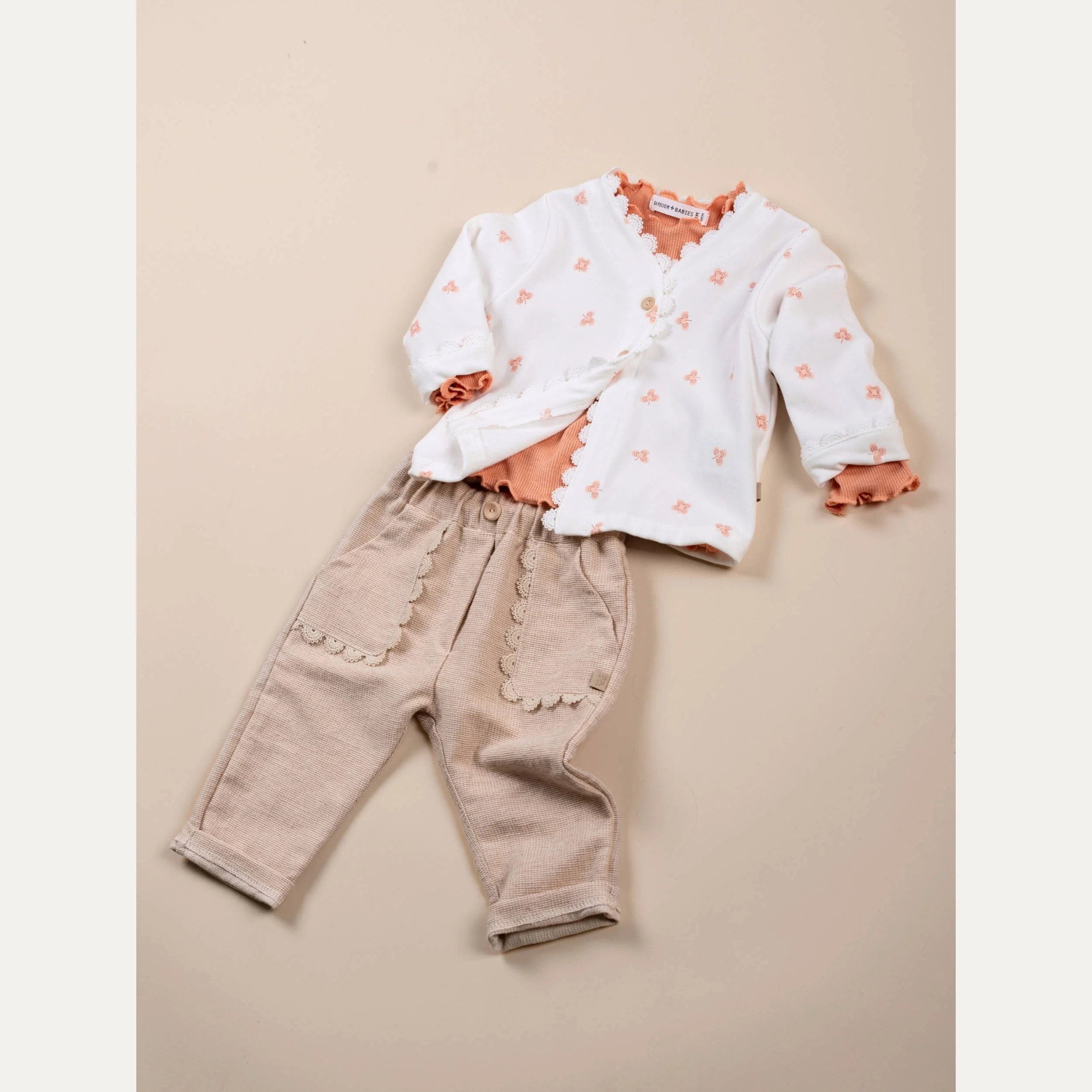 Pants con tasche in Embroidery - PINK BLOOM 275 - Image 3