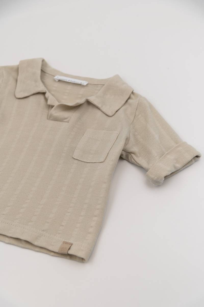 Polo shirt MC - SAND 10 - Image 3