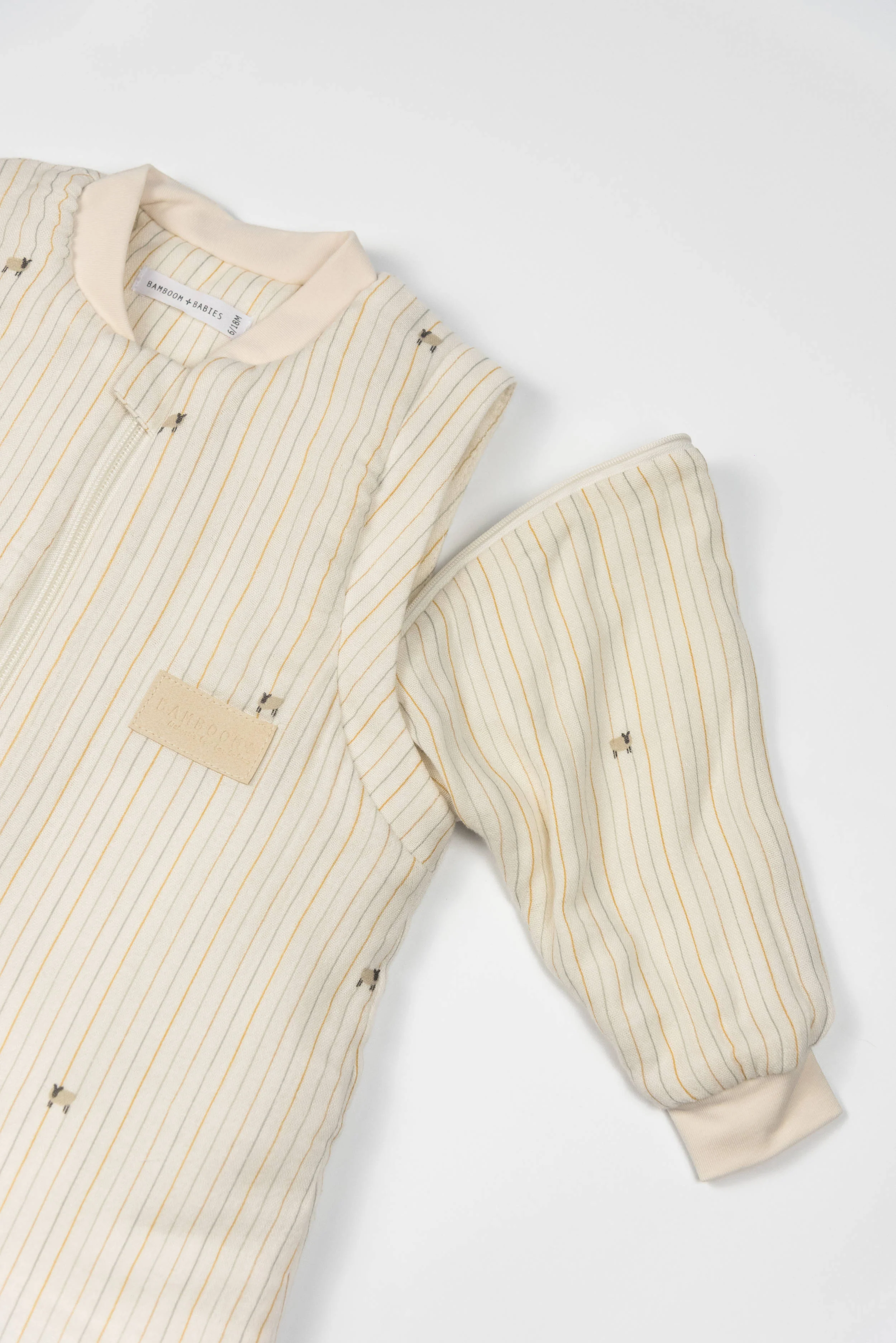 Sacco nanna neonato Combi 18-36M- TOG 2.7 con maniche e piedini - FARM STRIPE 532 - Image 2