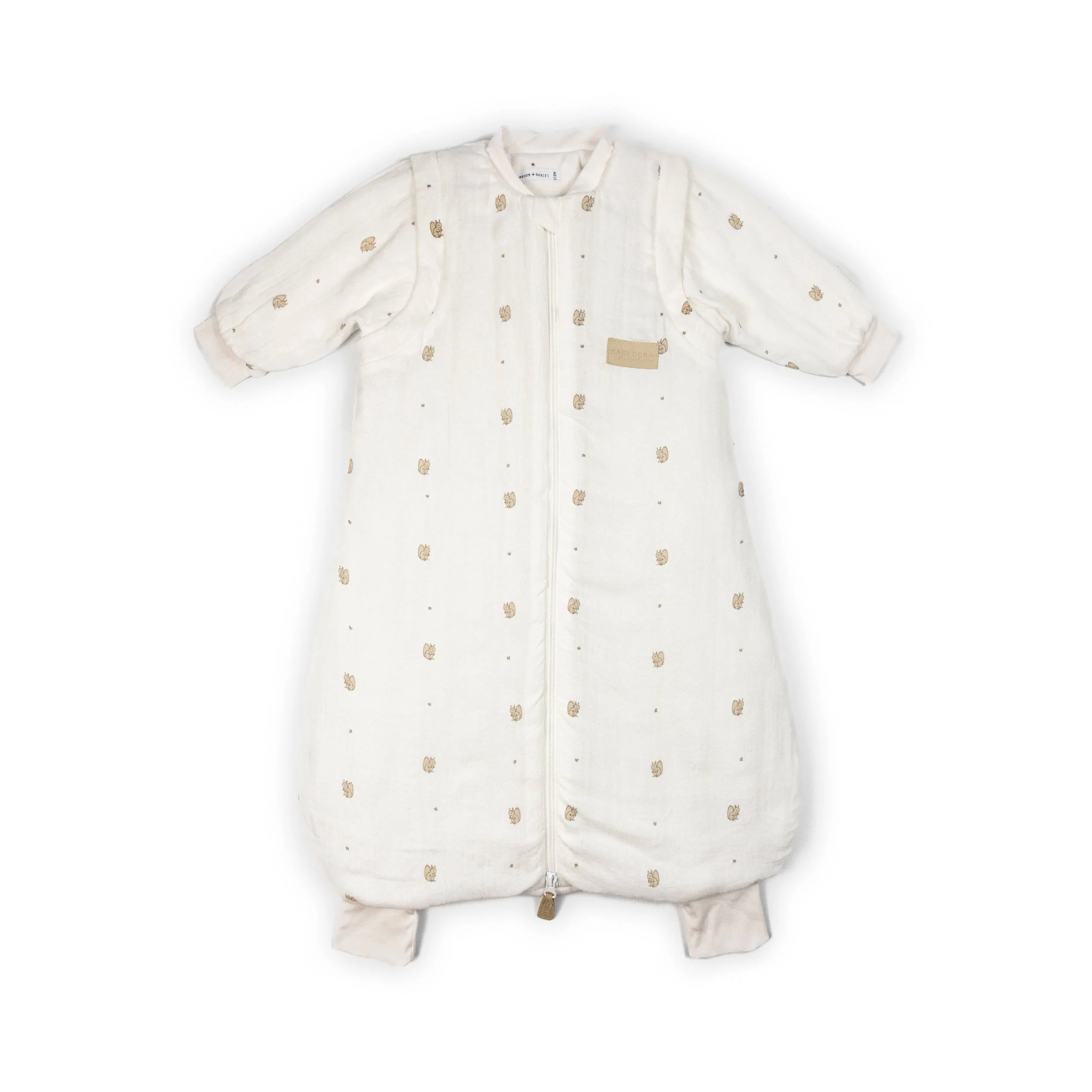 Sacco nanna neonato Mini 6-18M - TOG 2.7 con maniche e piedini - PRINT SQUIRREL 344