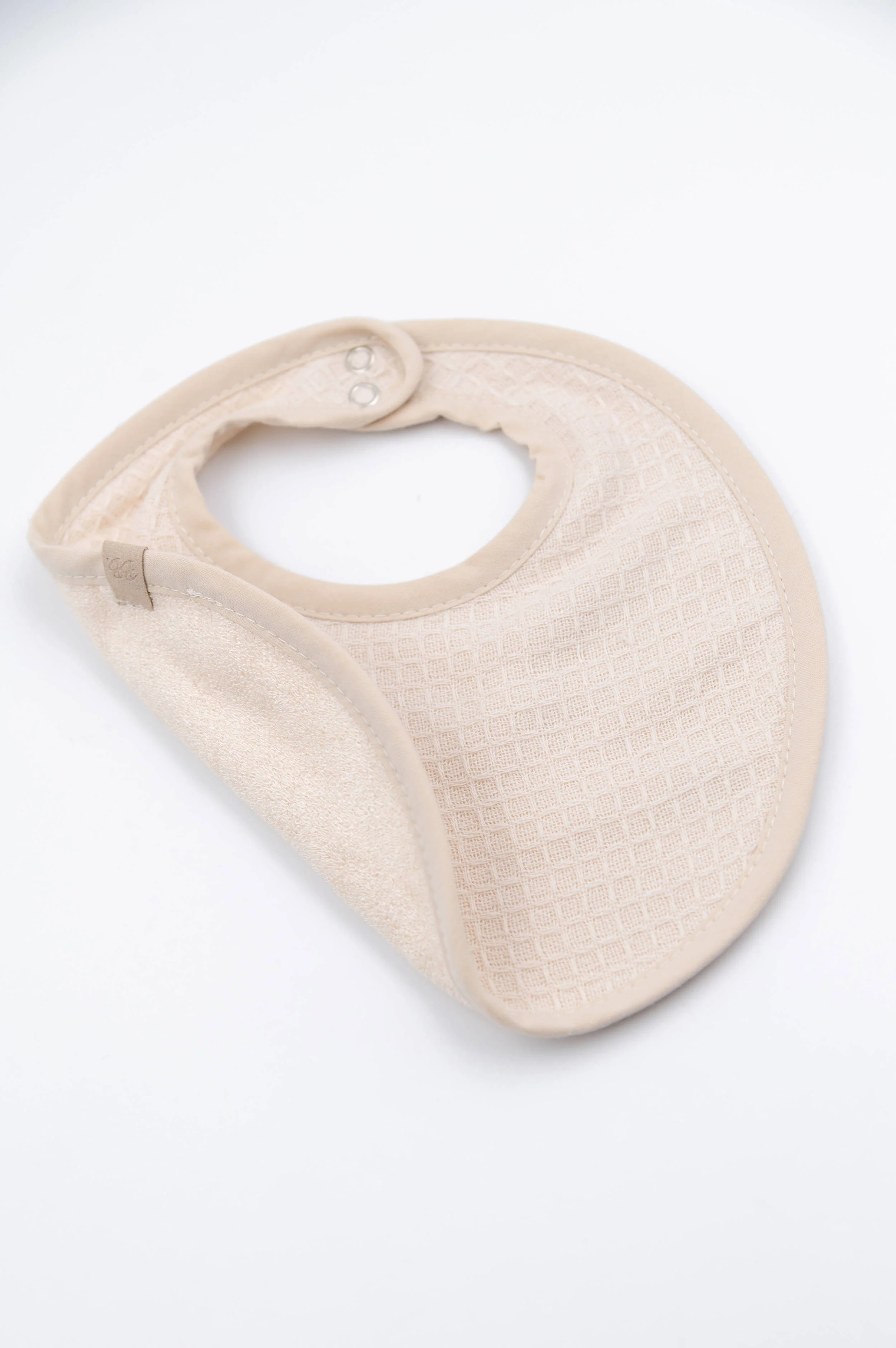 Set bavaglino Waffle 2 pezzi - WARM WHITE 345 - Image 3