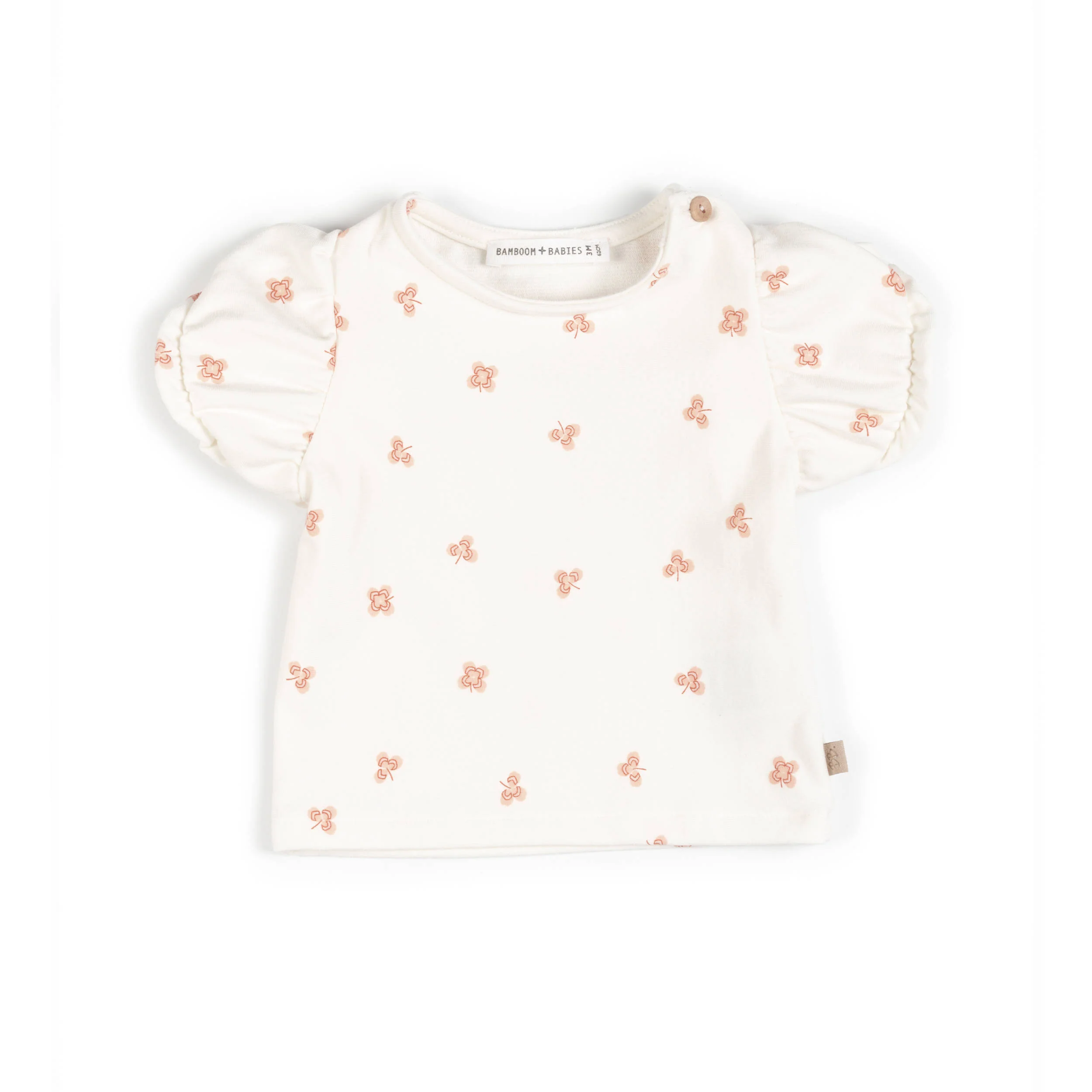 Shirt manica corta a palloncino - PRINT LUCKY LEAVES 280