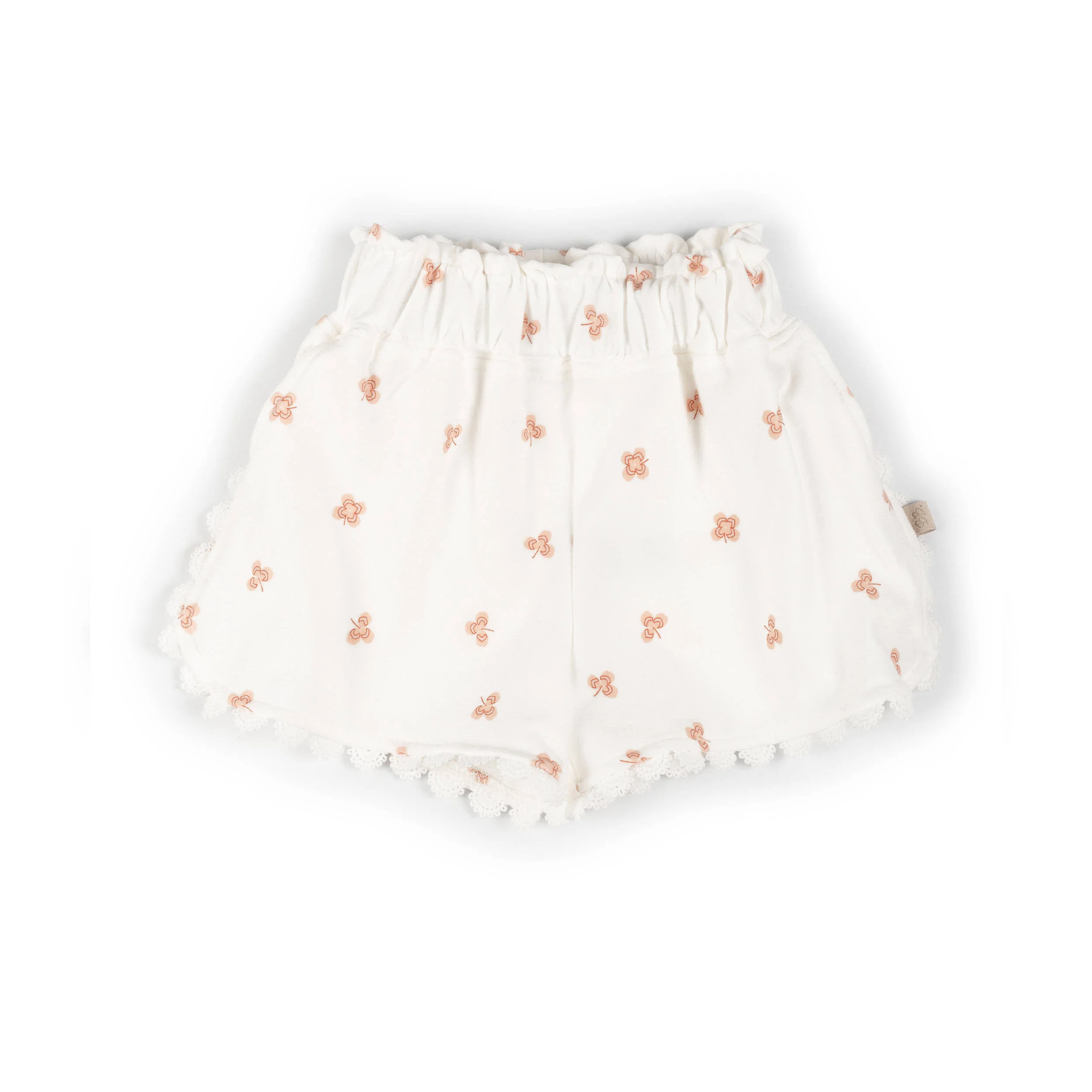 Short bimba con bordino - PRINT LUCKY LEAVES  280