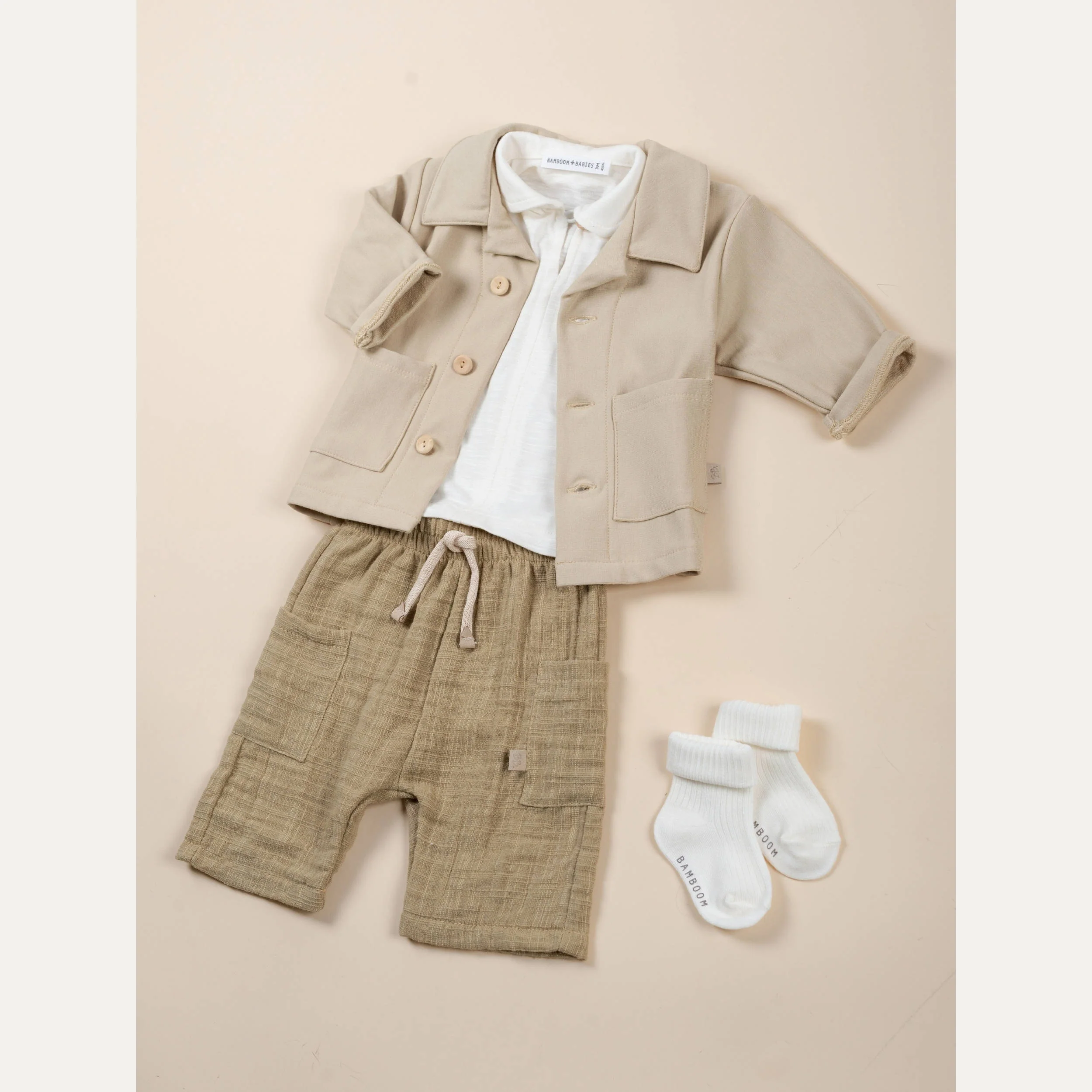 Shorts Lino Look - MUSTARD 270 - Image 3