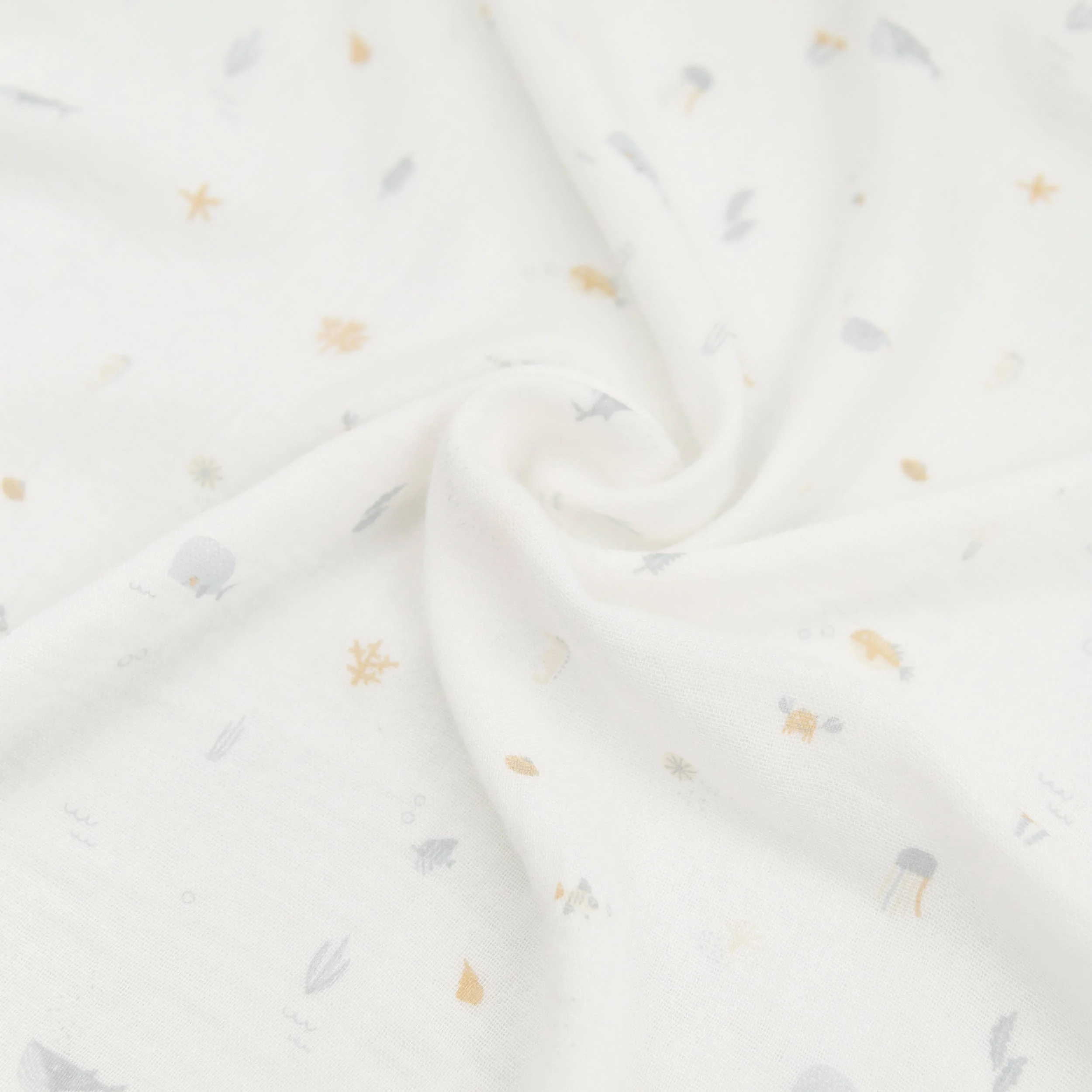 Swaddle XL single - 120x120cm - PRINT SEALIFE 326