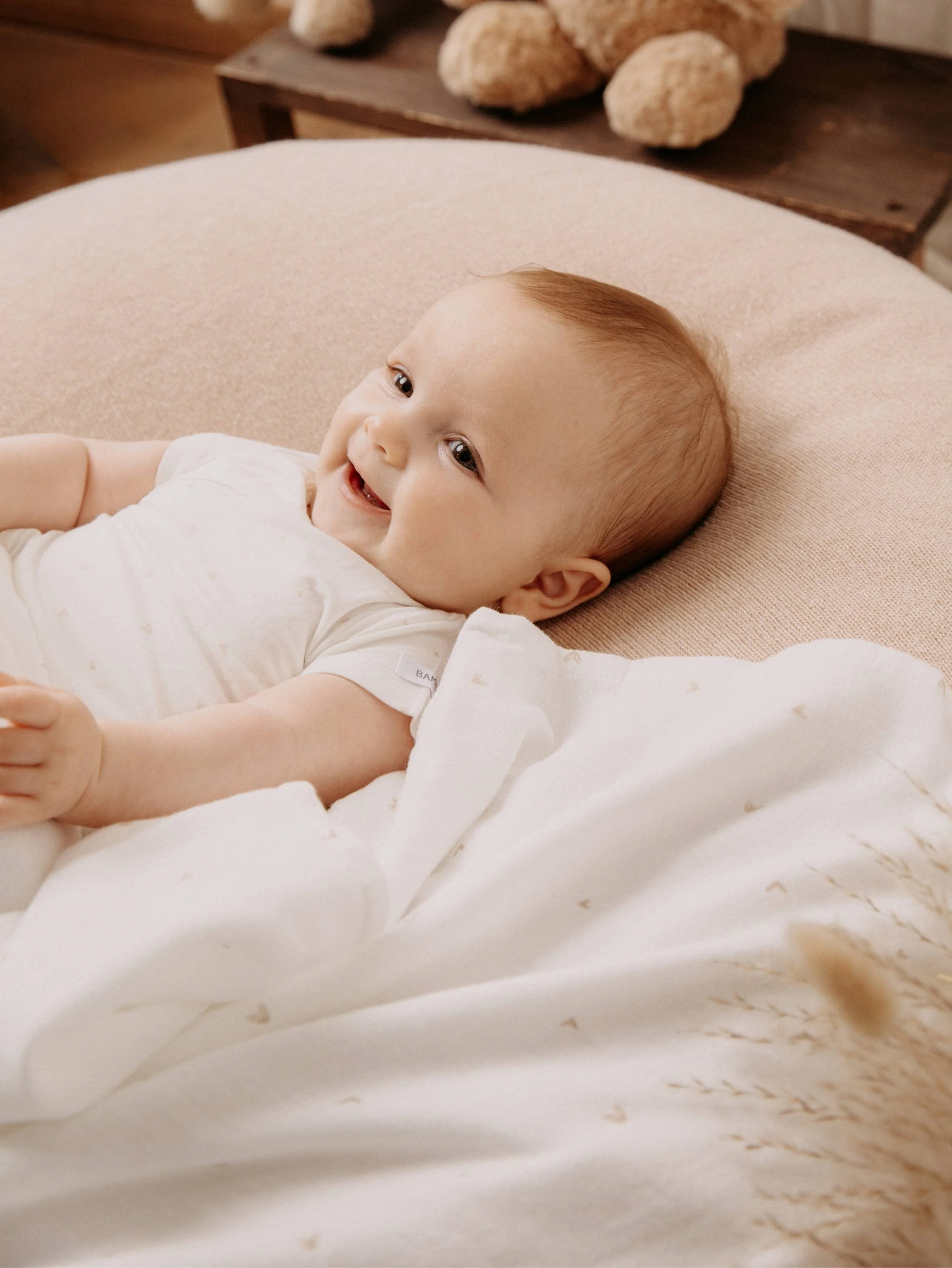 Swaddle XL single - 120x120cm - MINI HEARTS 412 - Image 3